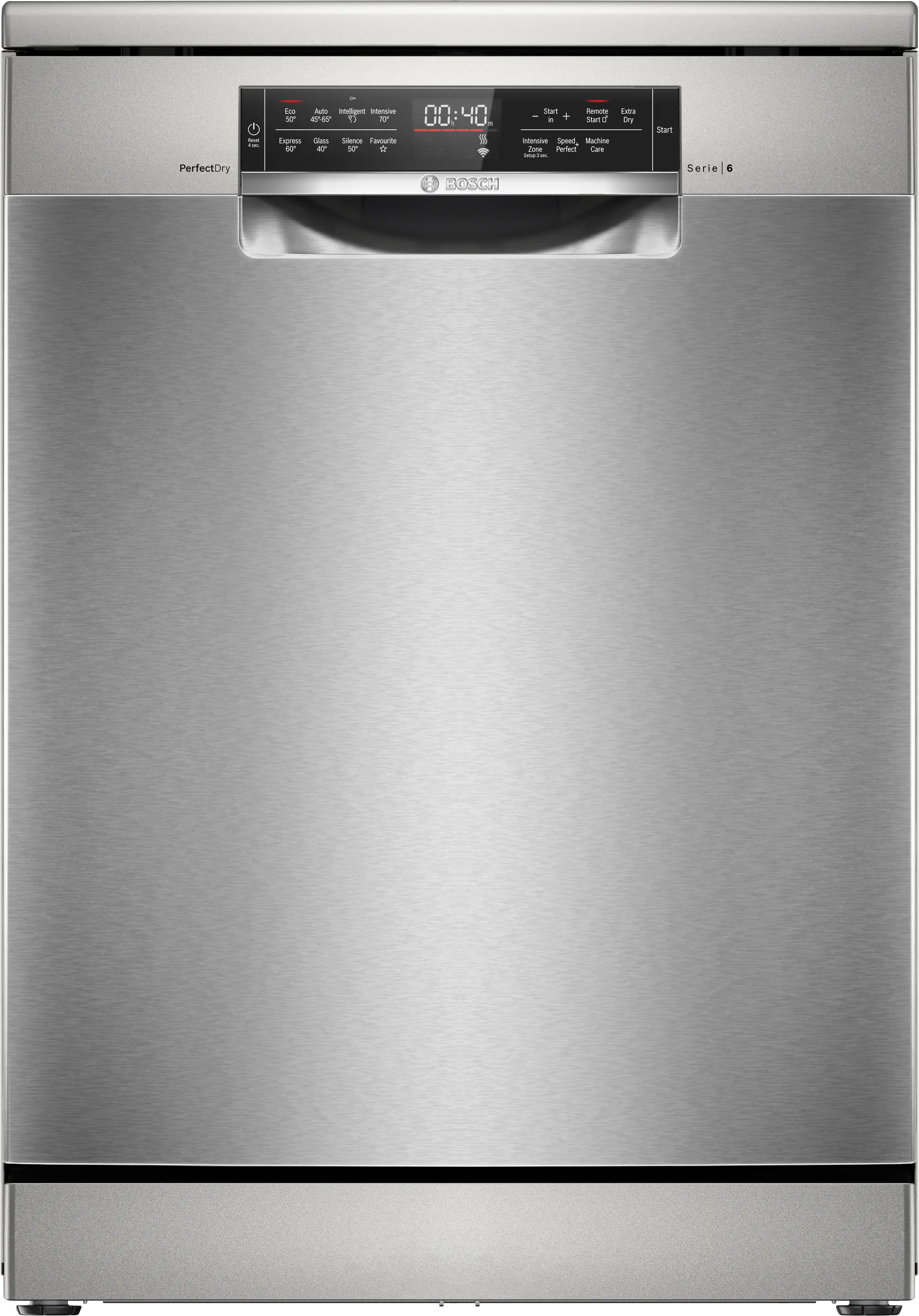 Bosch SMS6TCI02G Full-size WiFi-enabled Dishwasher in Brushed Steel - 14 Place Settings