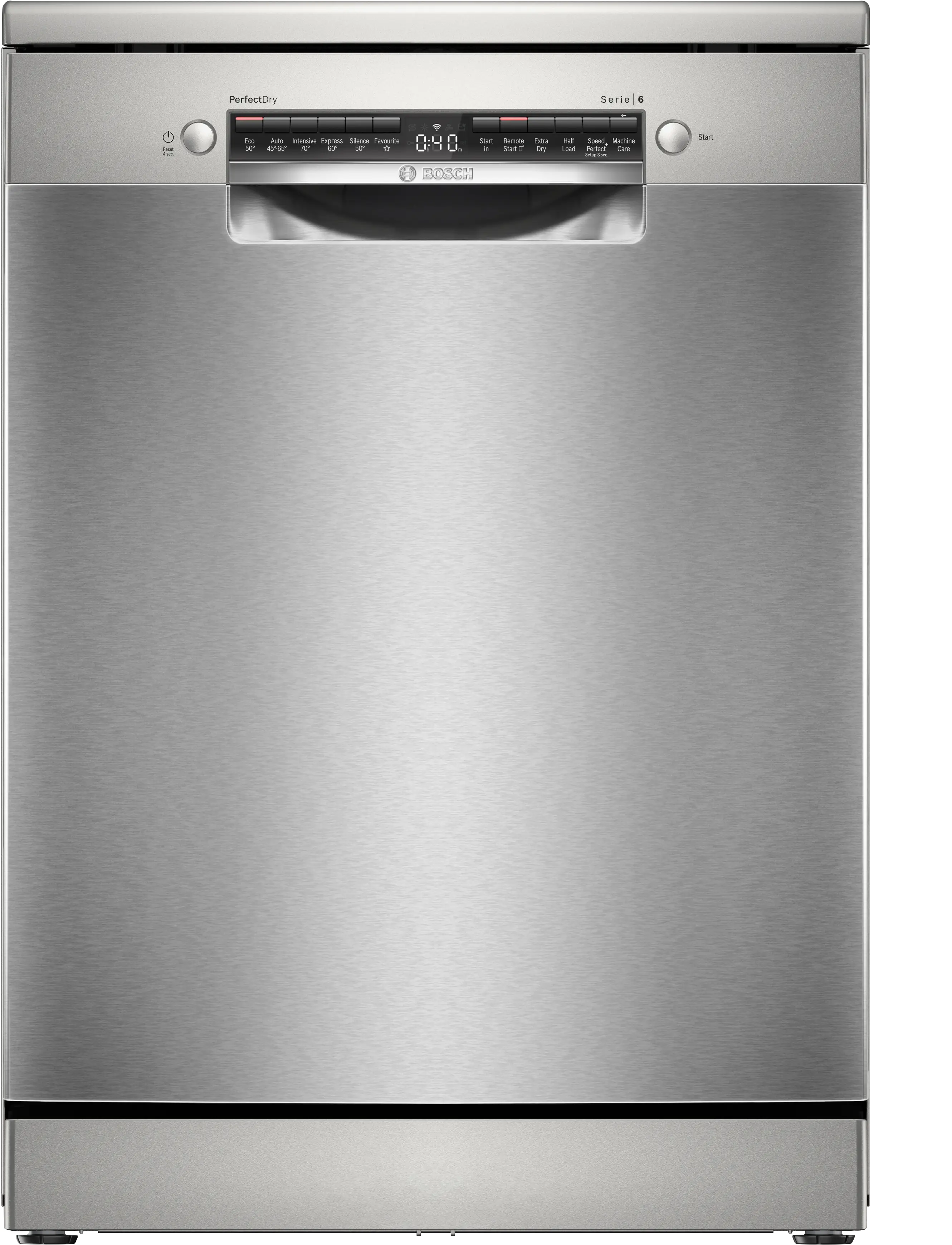 Bosch SMS6ZCI10G WiFi-enabled Dishwasher in Silver - 14 Place Settings