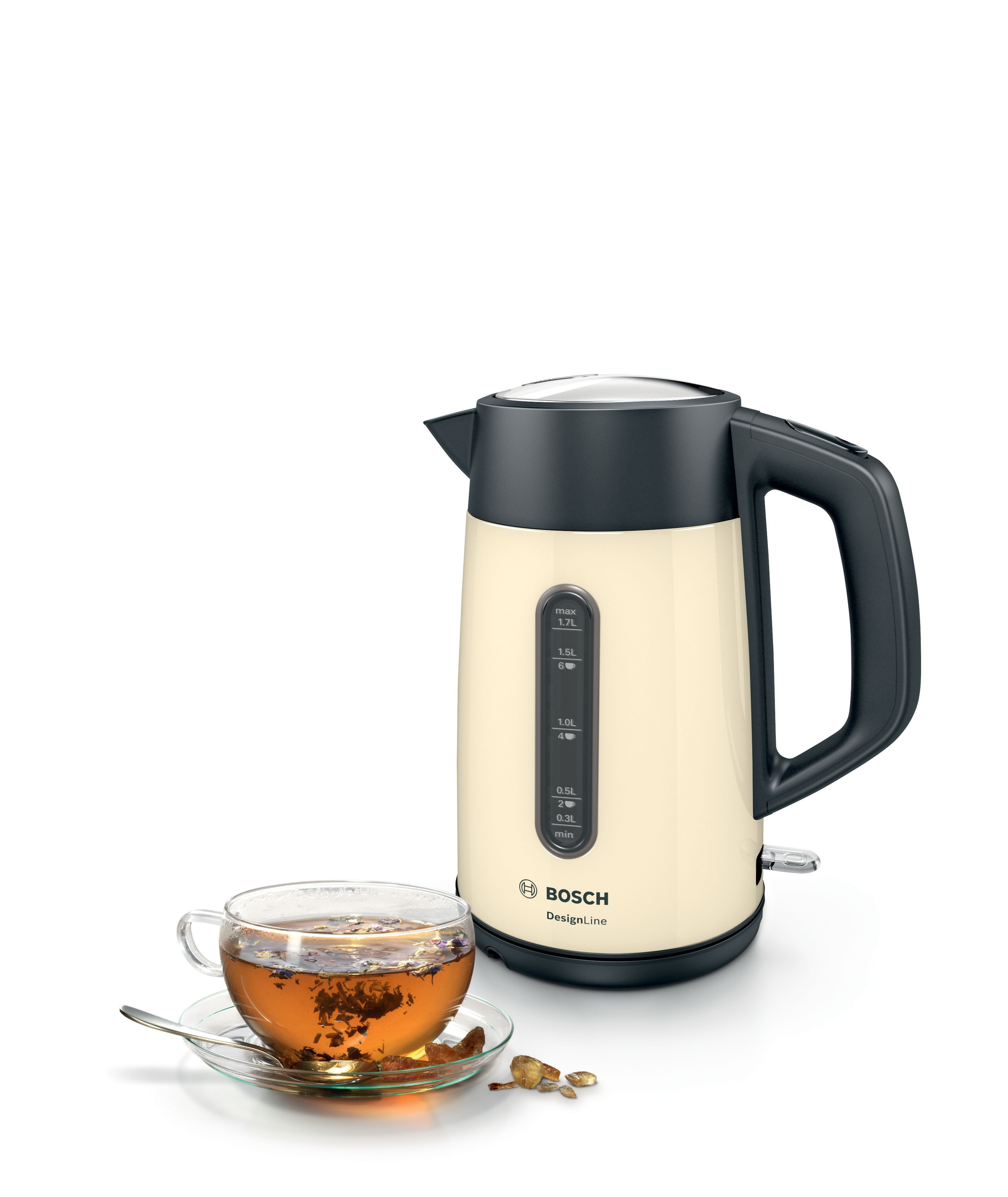 Bosch TWK4P437GB 1.7 Litre Traditional Kettle - Cream