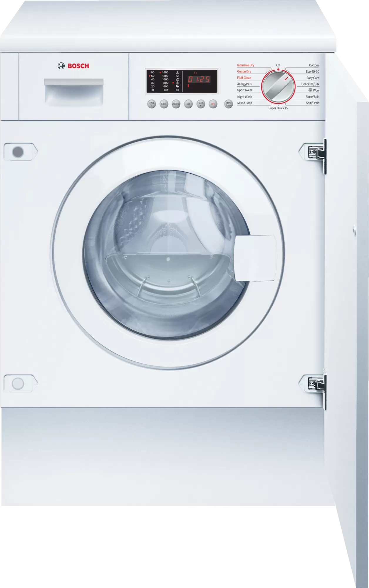 Bosch WKD28543GB Series 6 7kg/4kg 1300 Spin Integrated Washer Dryer - White