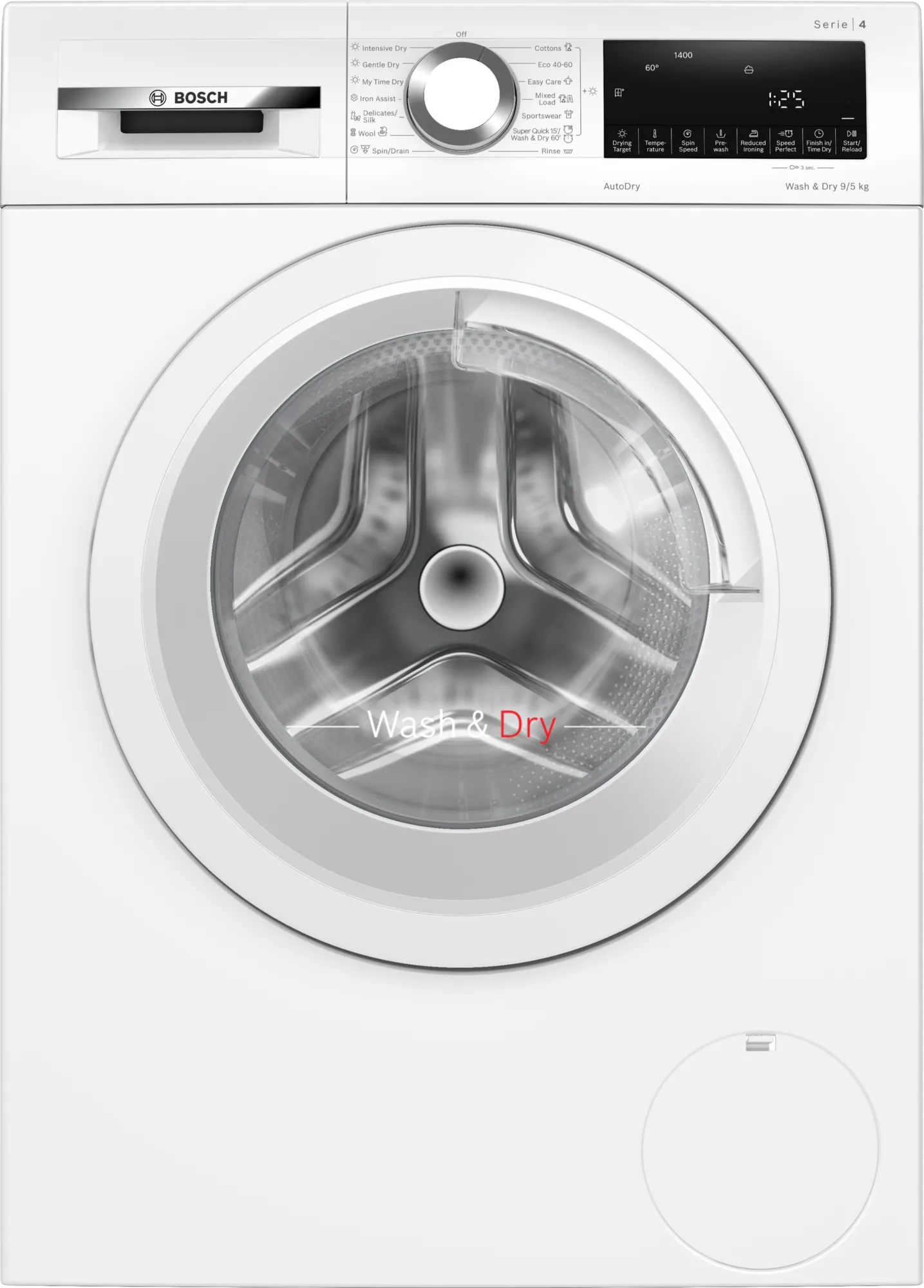 Bosch WNA144V9GB 9kg/5kg 1400 Spin  Washer Dryer - White