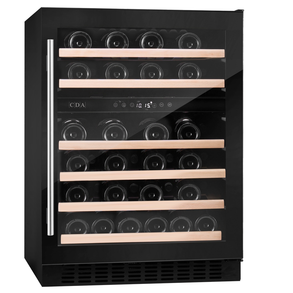 CDA CFWC604BL 59.5cm Under Counter Wine Cooler - Black