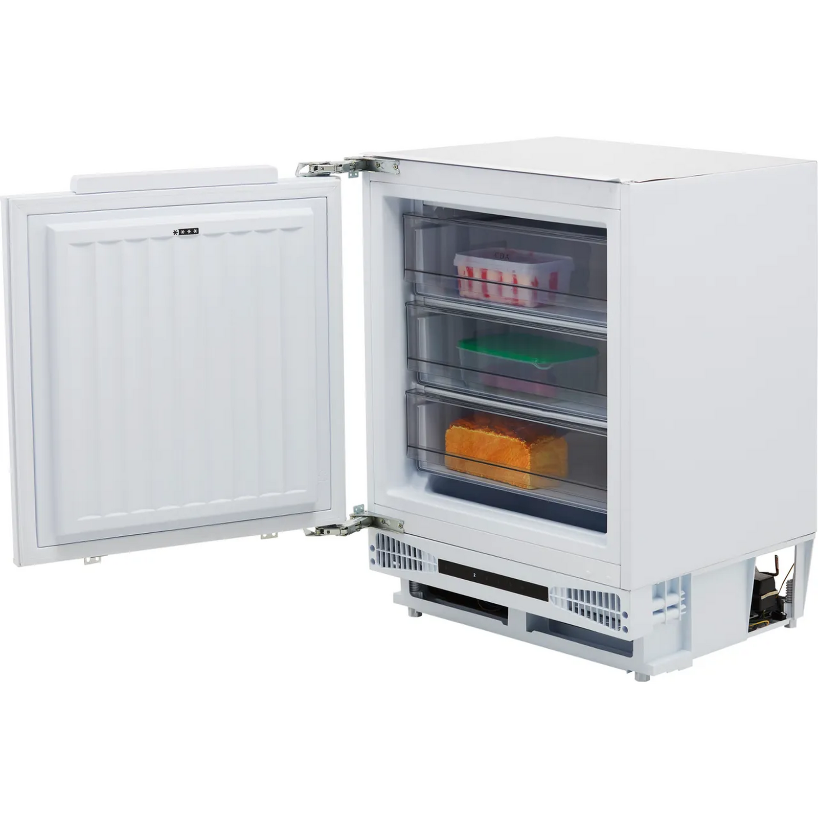 CDA FW284 60cm Integrated Under Counter Freezer - Fixed Hinge