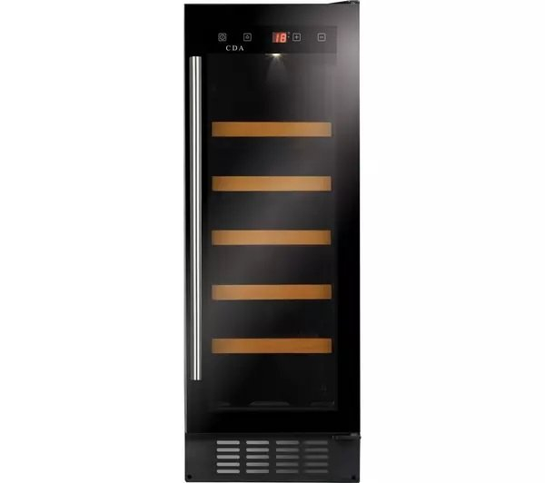 CDA FWC304BL Undercounter Slimline Wine Cooler - Black