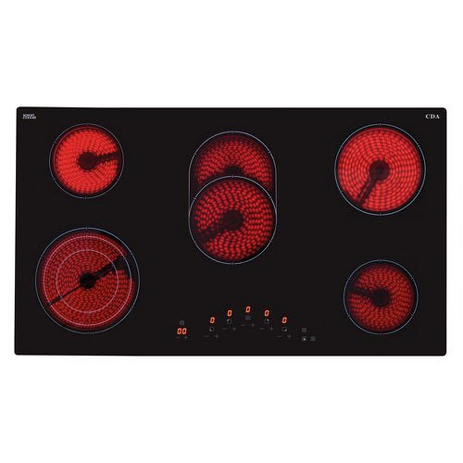 CDA HC9621FR 90cm Ceramic Hob - Black
