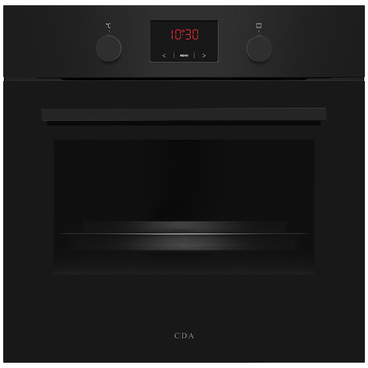 CDA SC030BL 59.5cm Built In Electric Single Oven - Black