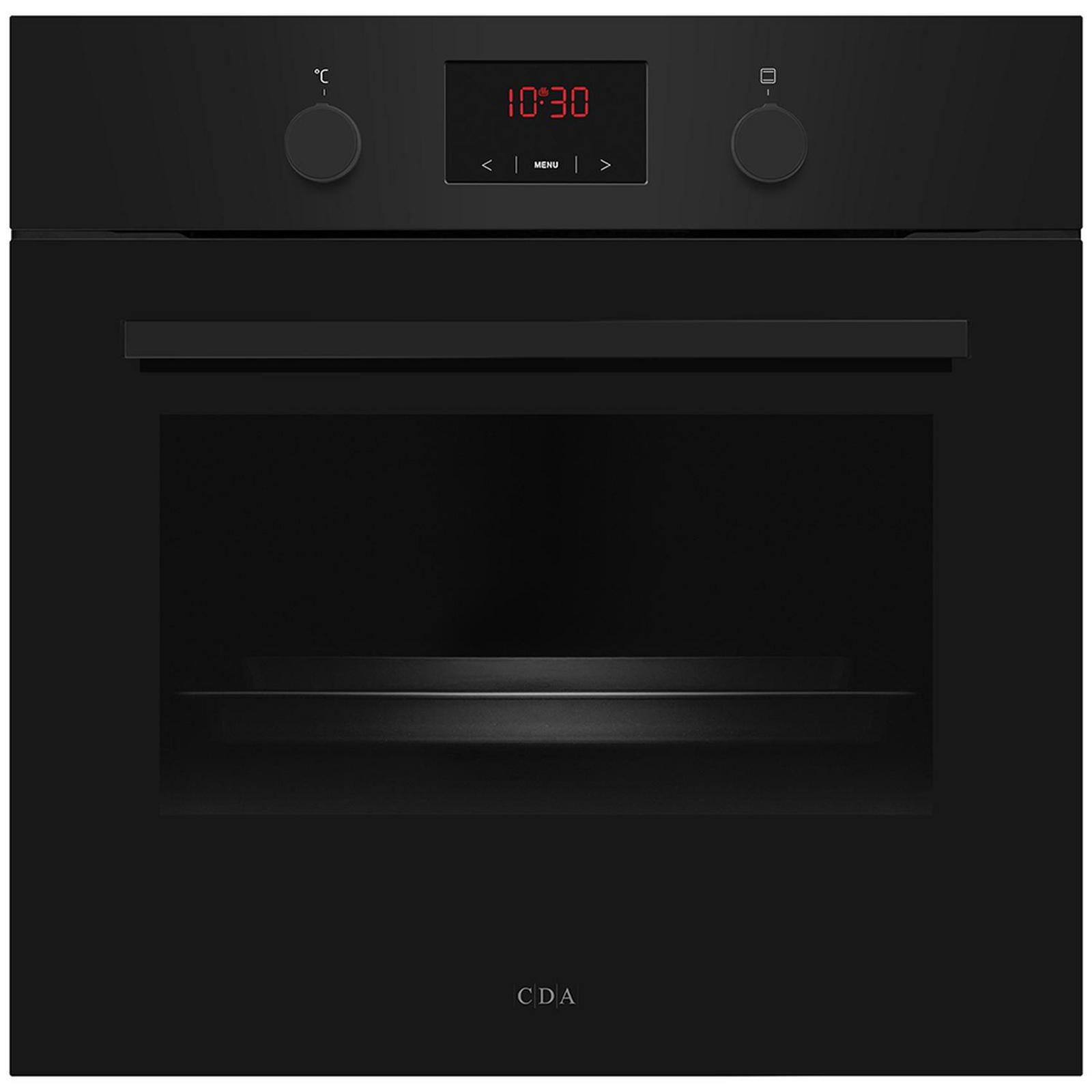 CDA SC030BL 59.5cm Built In Electric Single Oven - Black