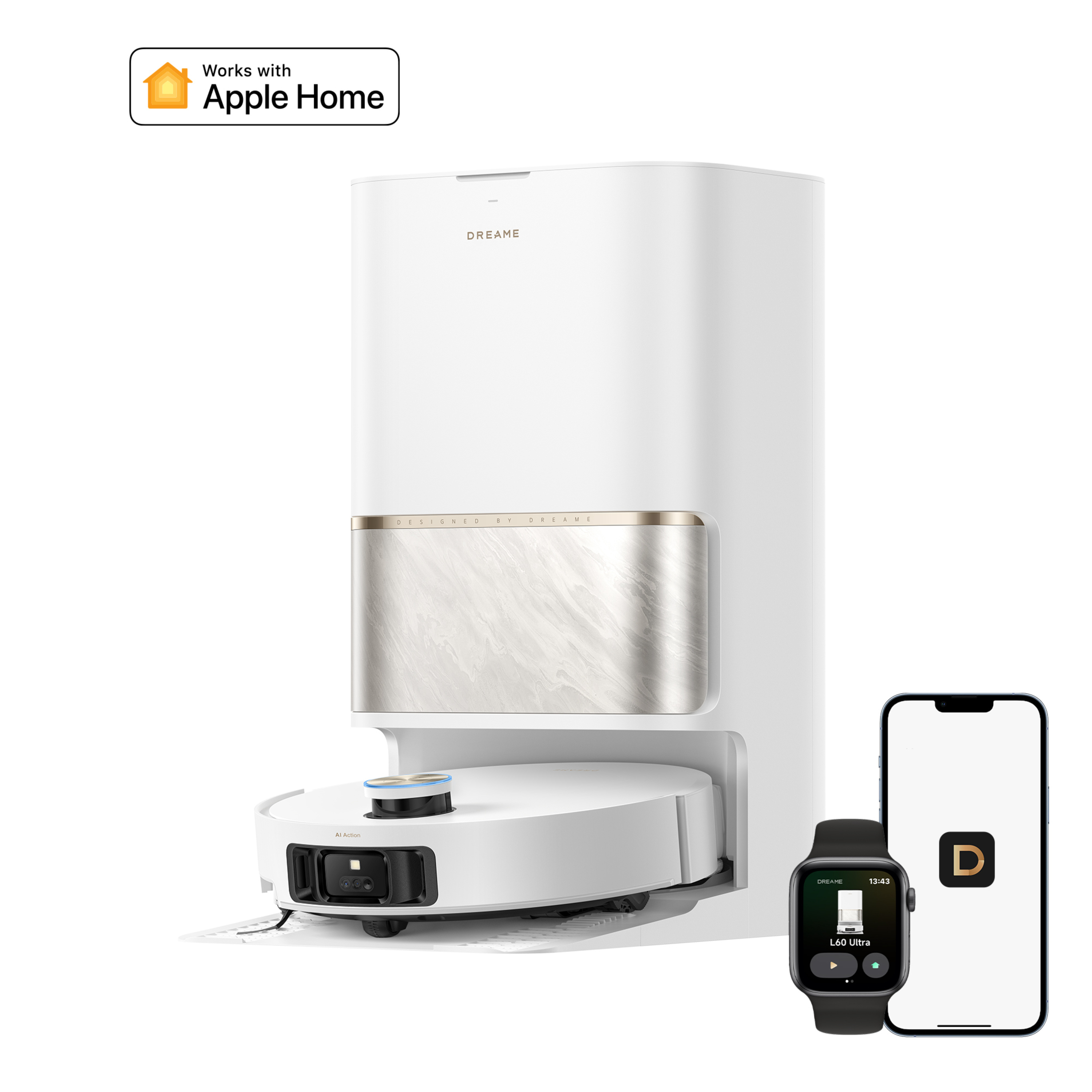 Dreame RLL37CE0_WH L60 Ultra smart vacuum & mop - White