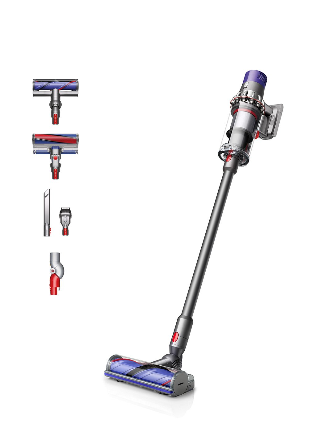 Dyson V10TOTALCLEAN Stick Vacuum Cleaner - 60 Minutes Run Time - Nickel/Black