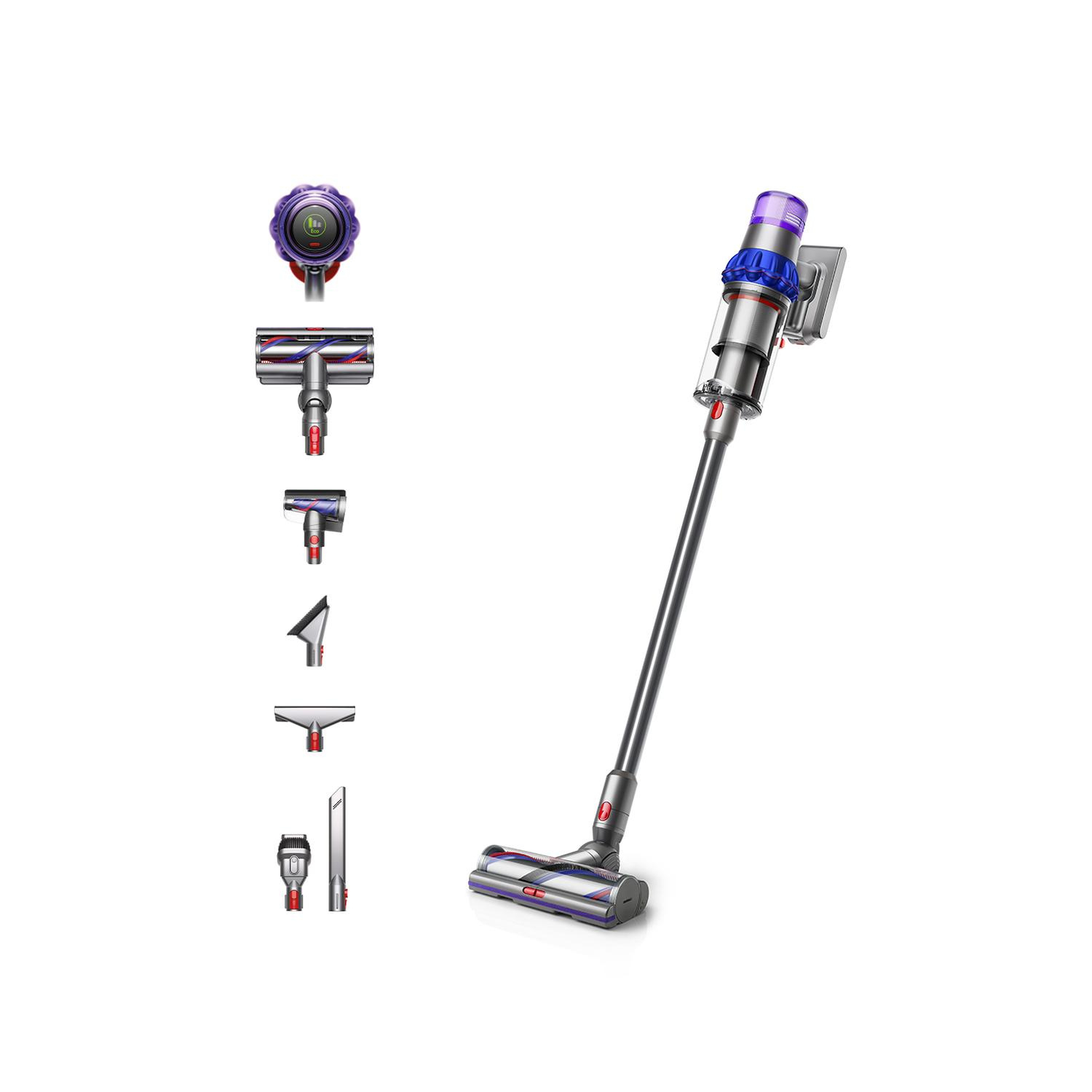 Dyson V15Extra Handheld Stick Vacuum Cleaner - 60 Minutes Run Time - Nickel/Blue