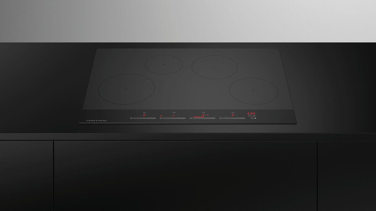 Fisher & Paykel CI764DTB4 76cm Induction Hob - Black Glass