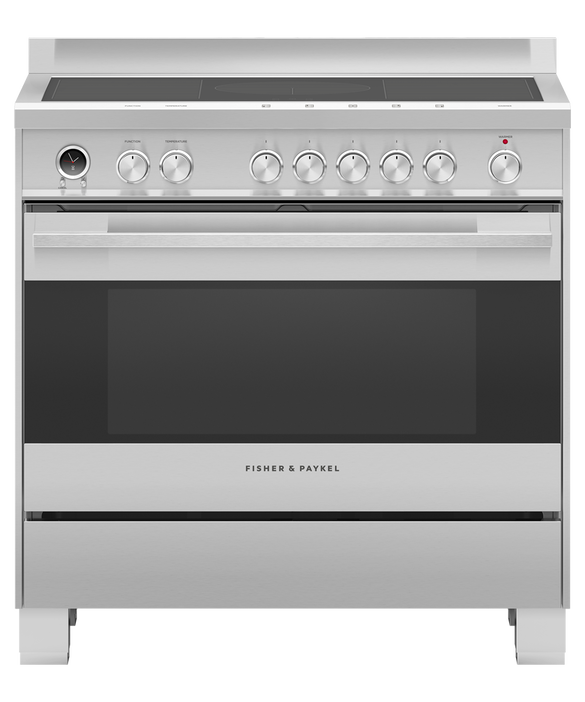 Fisher & Paykel OR90SDI6X1 90cm 5 Zone Induction Pyrolytic Cooker - Stainless Steel