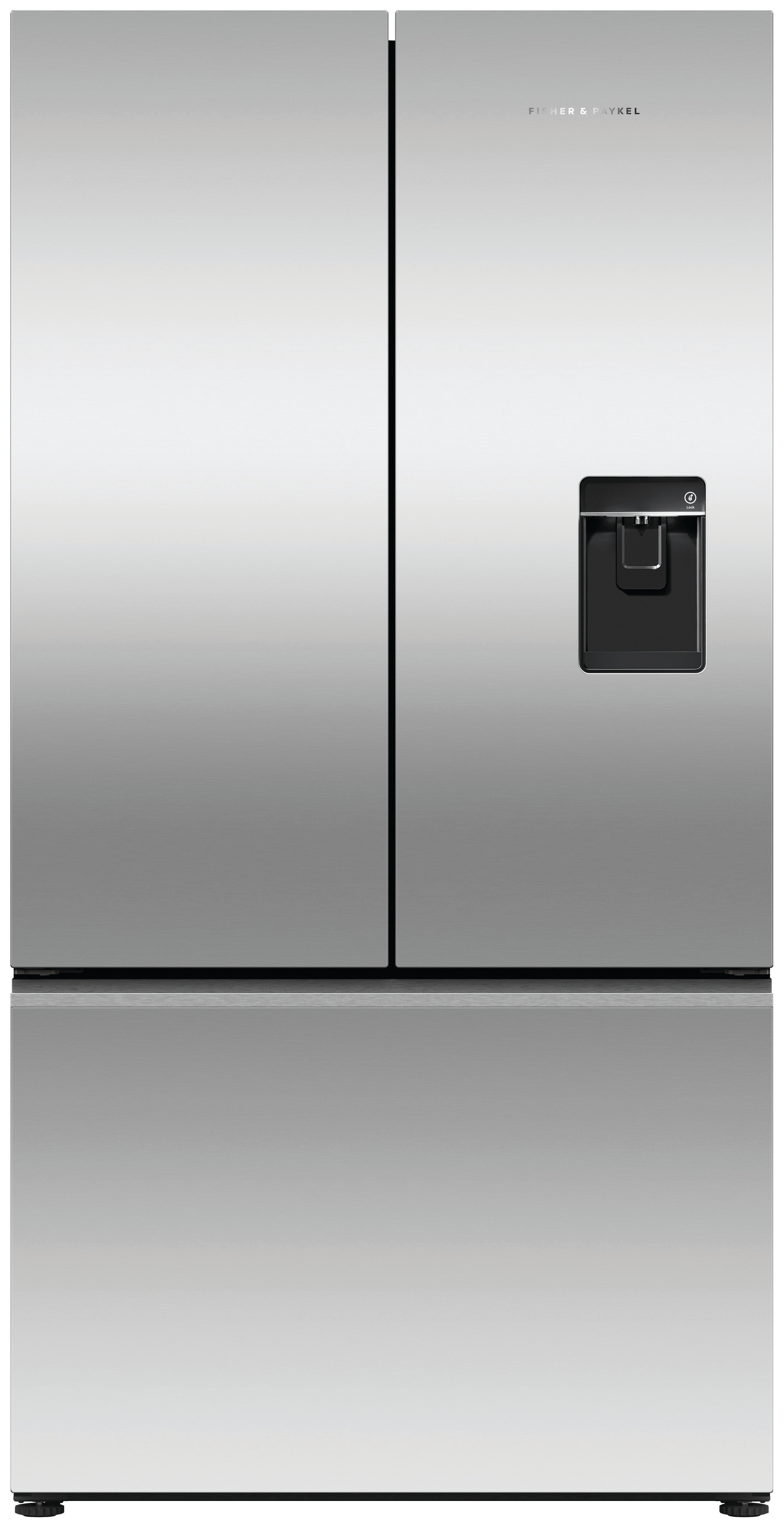 Fisher & Paykel RF540ANUX6 90cm 70/30 Frost Free American Fridge Freezer - Stainless Steel
