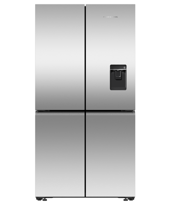 Fisher & Paykel RF605QNUVX1 90.5cm Quad Door Frost Free Fridge Freezer - Stainless Steel