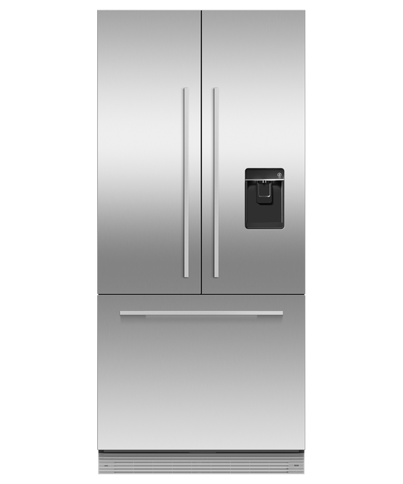 Fisher & Paykel RS80AU3 Integrated French Door Fridge Freezer Plumbed With Ice Maker