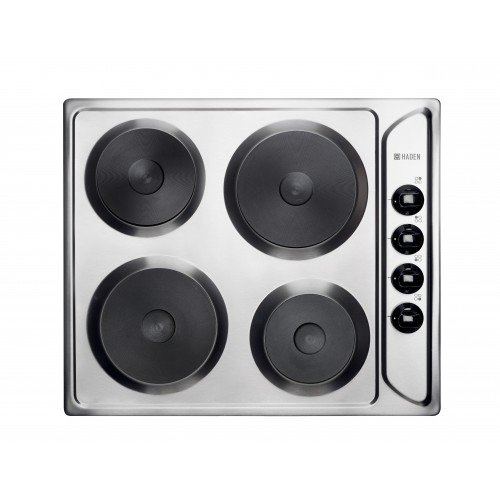 Haden HSP60X 57.5cm Solid Plate Hob - Silver