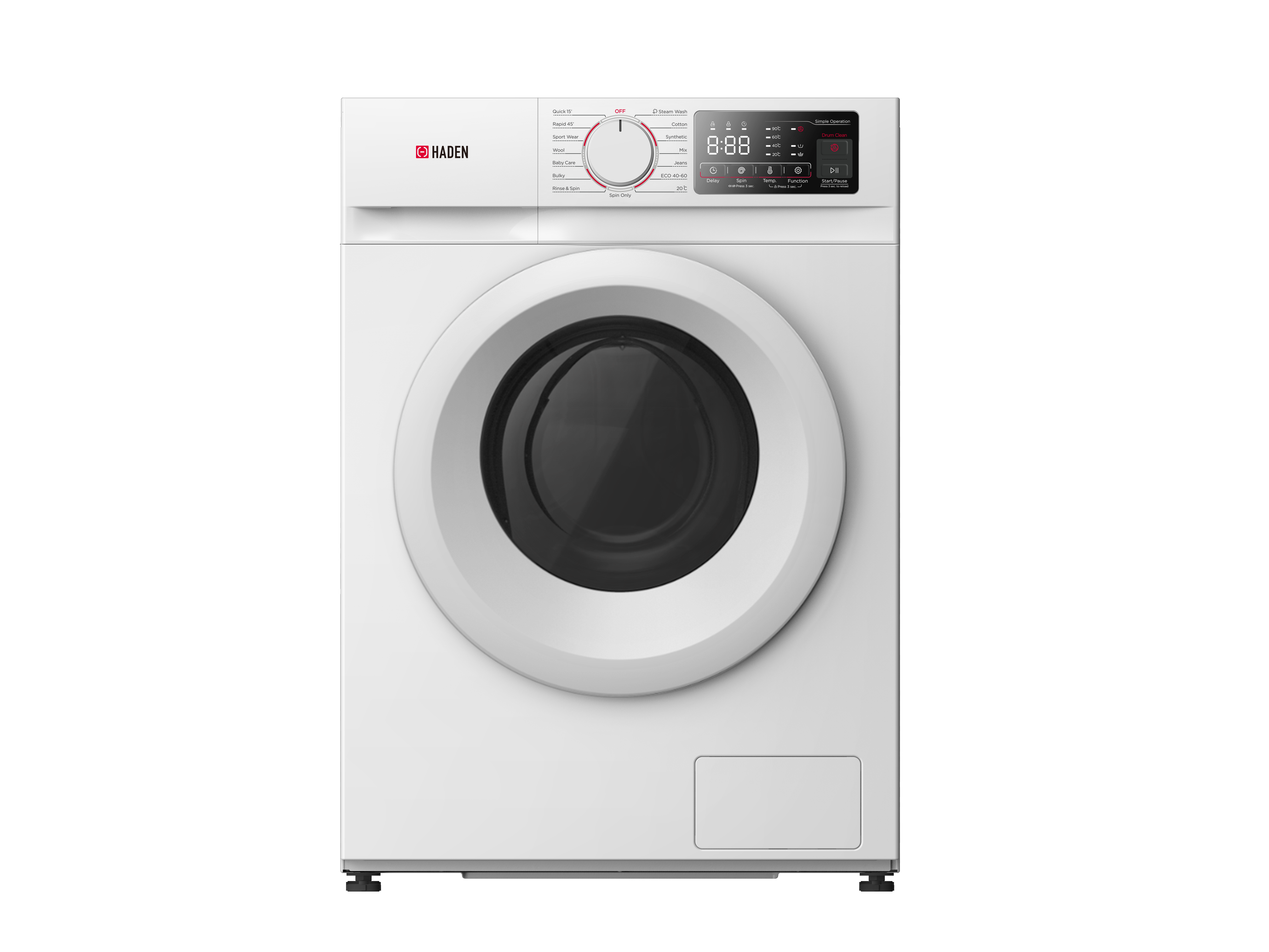 Haden HW1409 9kg 1400 Spin Washing Machine - White