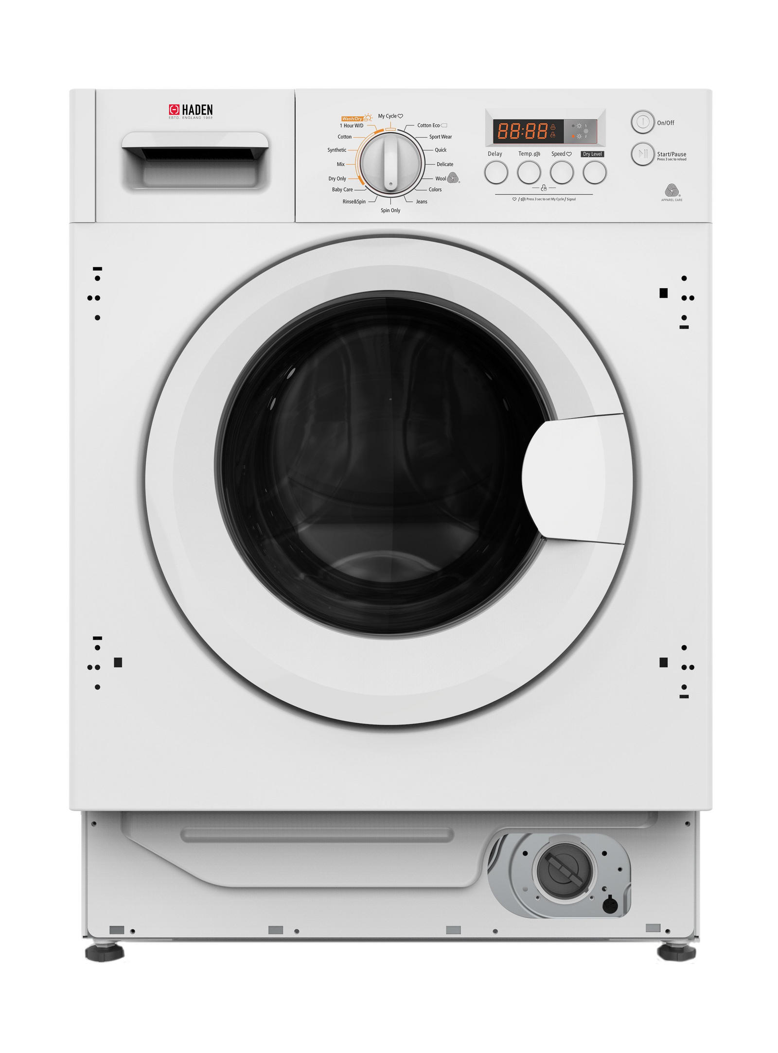 Haden HWDI1480 8kg/6kg 1400 Spin Washer Dryer - White