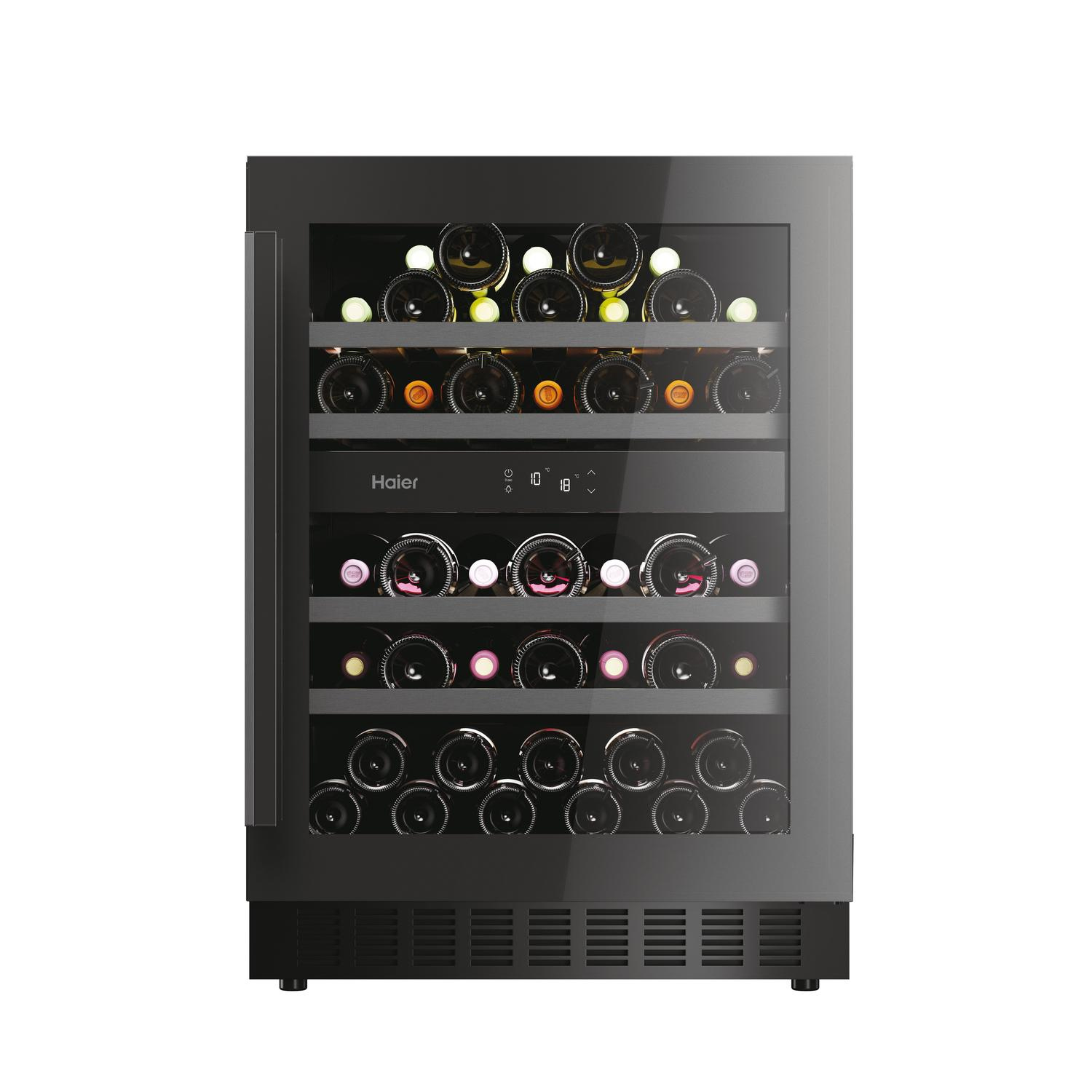  Haier H-WINE 700 HAKWBD 60 UK Compressor wine cooler Built-in 44 bottle(s) - Black