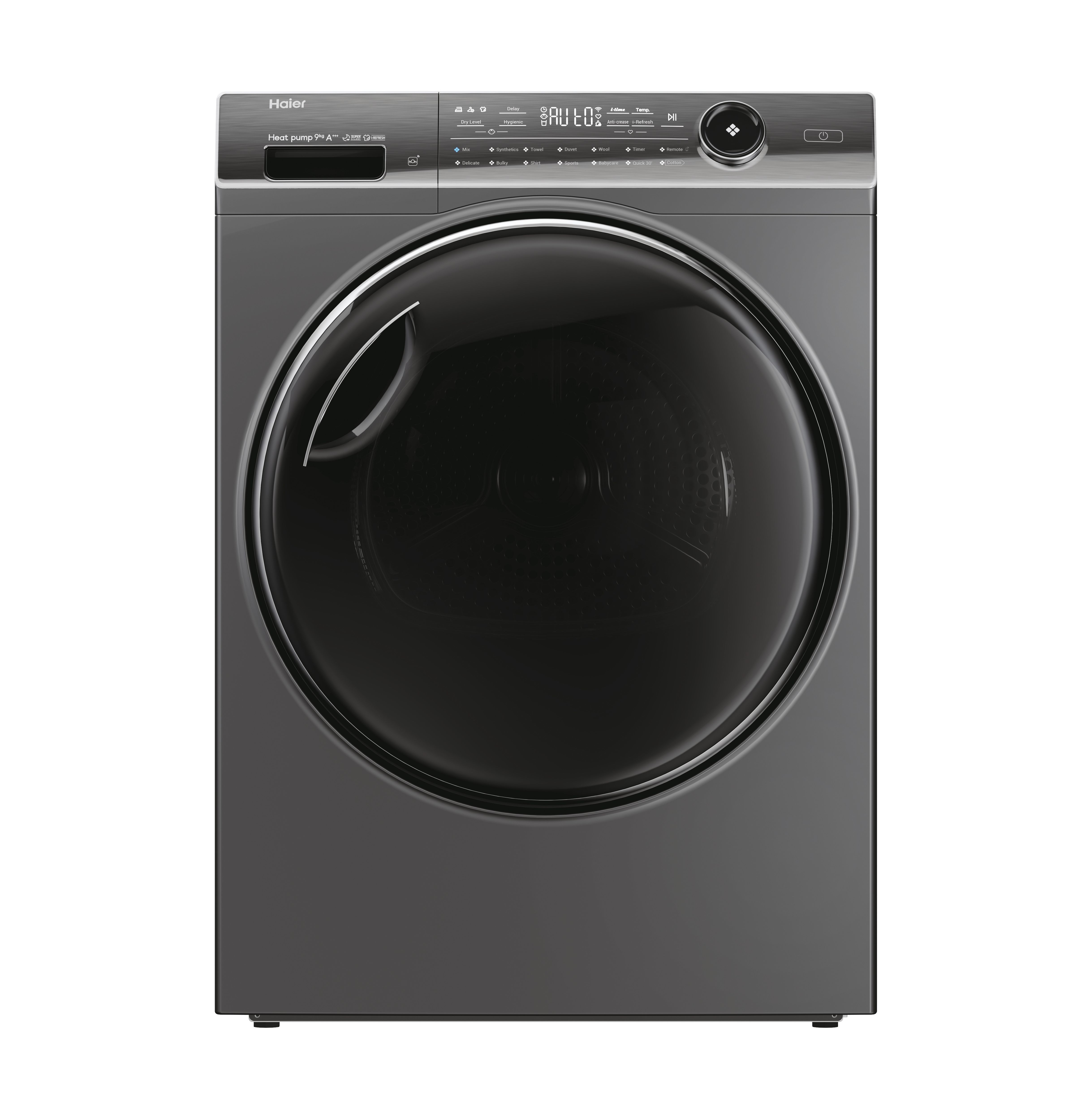 Haier I-Pro Series 7 Plus HD90-A3Q979RU1 WiFi-enabled 9kg Heat Pump Tumble Dryer - Graphite