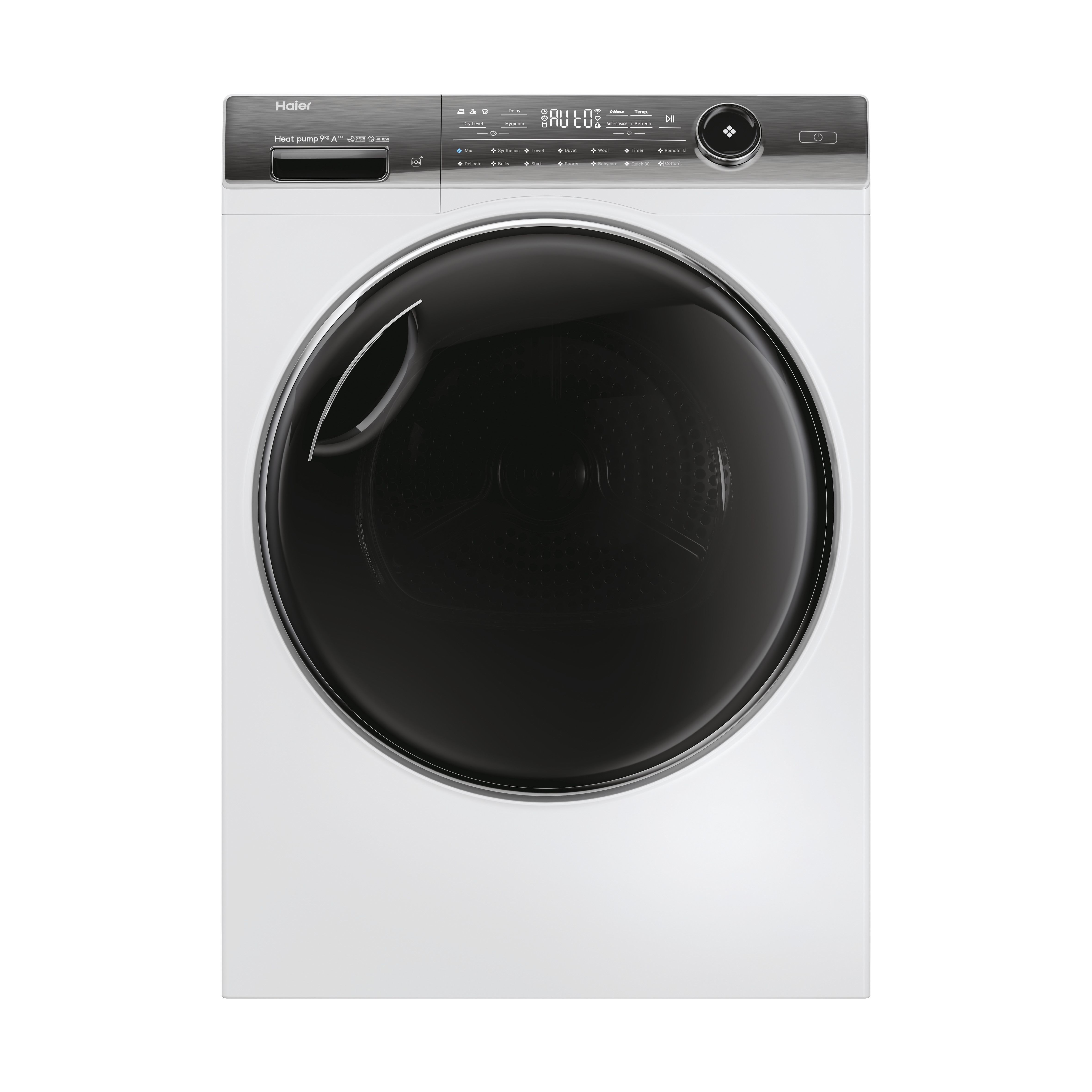 Haier I-Pro Series 7 Plus HD90-A3Q979U1 WiFi-enabled 9kg Heat Pump Tumble Dryer - White
