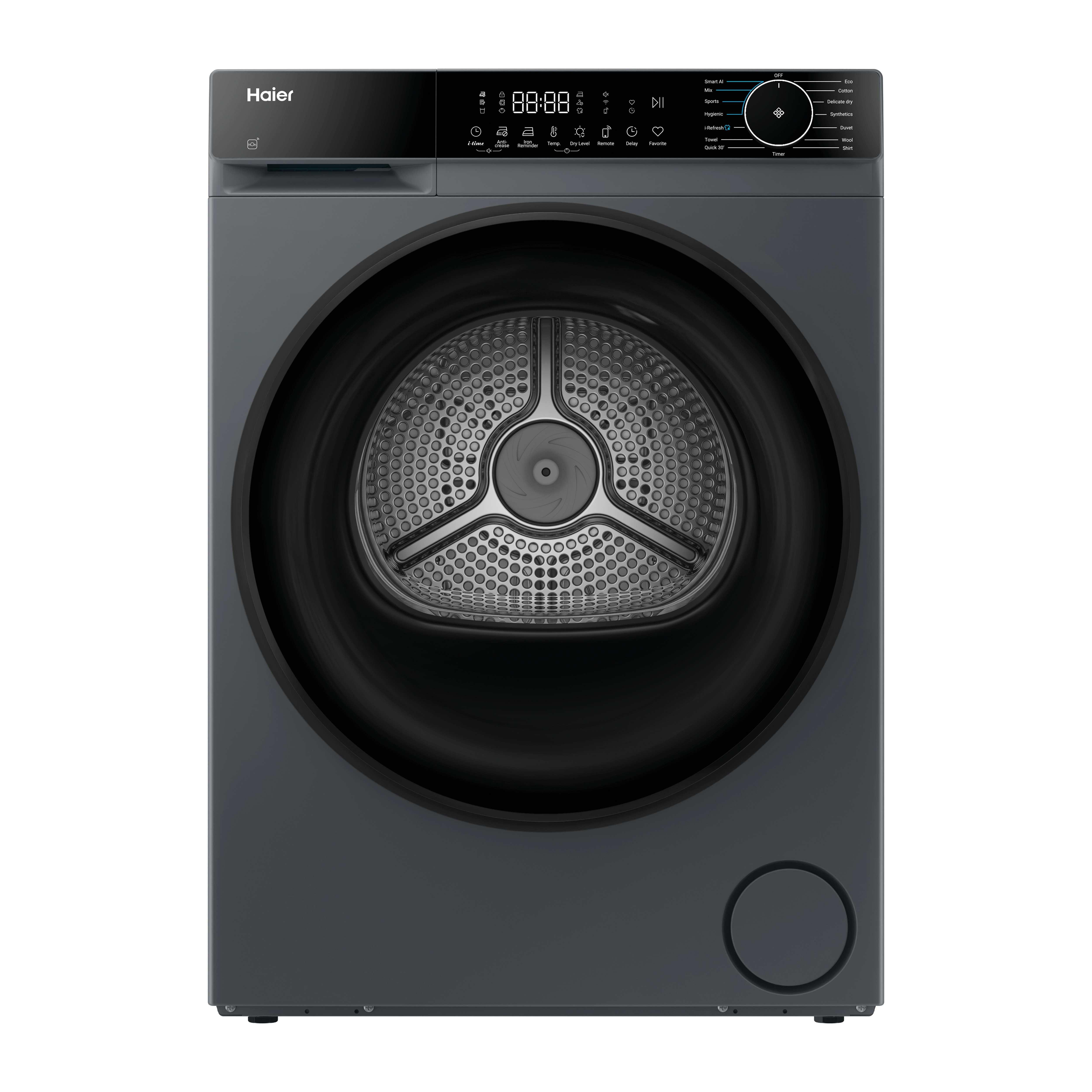 Haier HD90-D357U1G-UK 9kg Heat Pump Tumble Dryer - Graphite