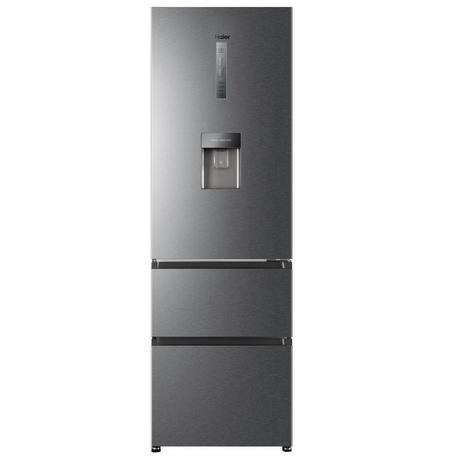 Haier HETR3619FWMG 60cm 70/30 Frost Free Fridge Freezer - Silver