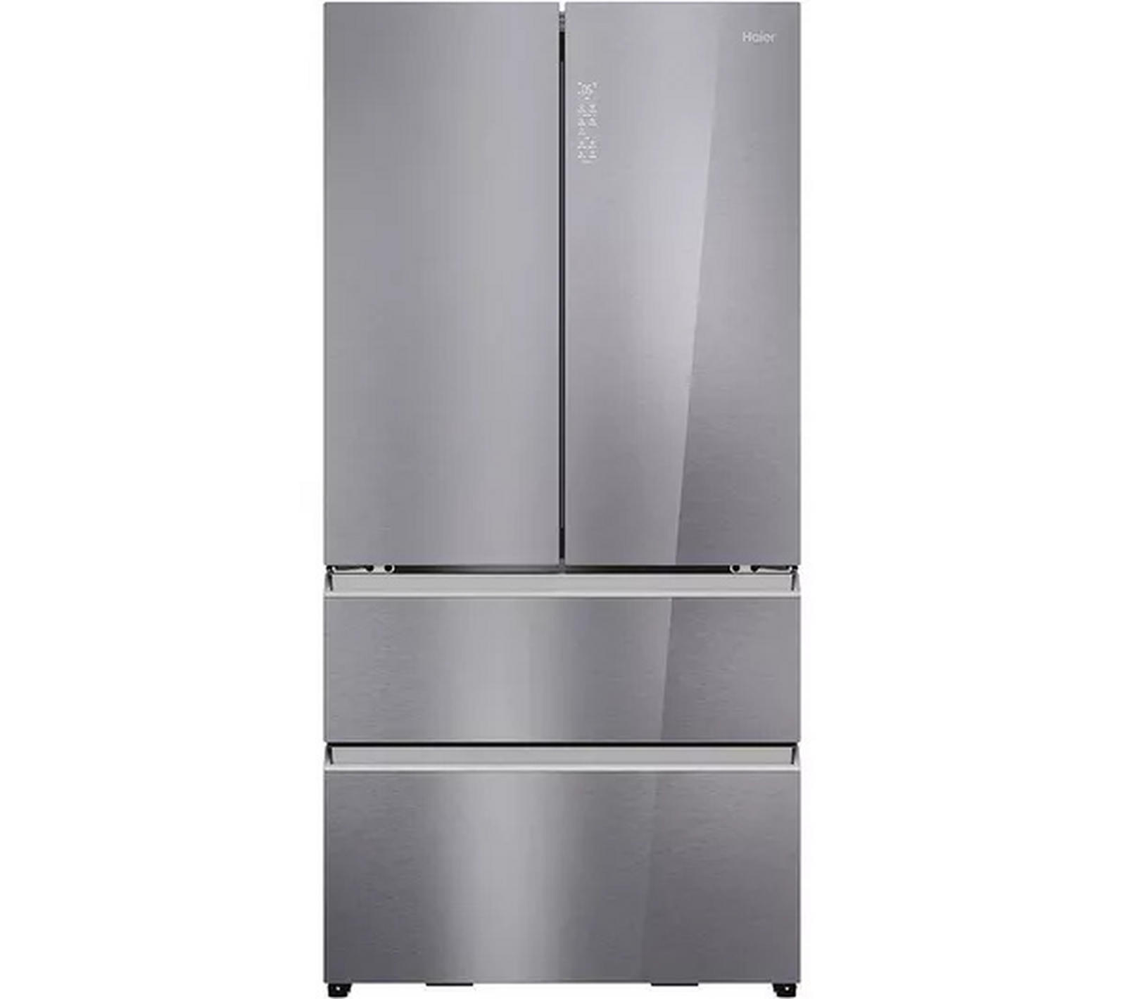 Haier HFR79F19EFGK Total No Frost French Door Fridge Freezer - Glass Inox