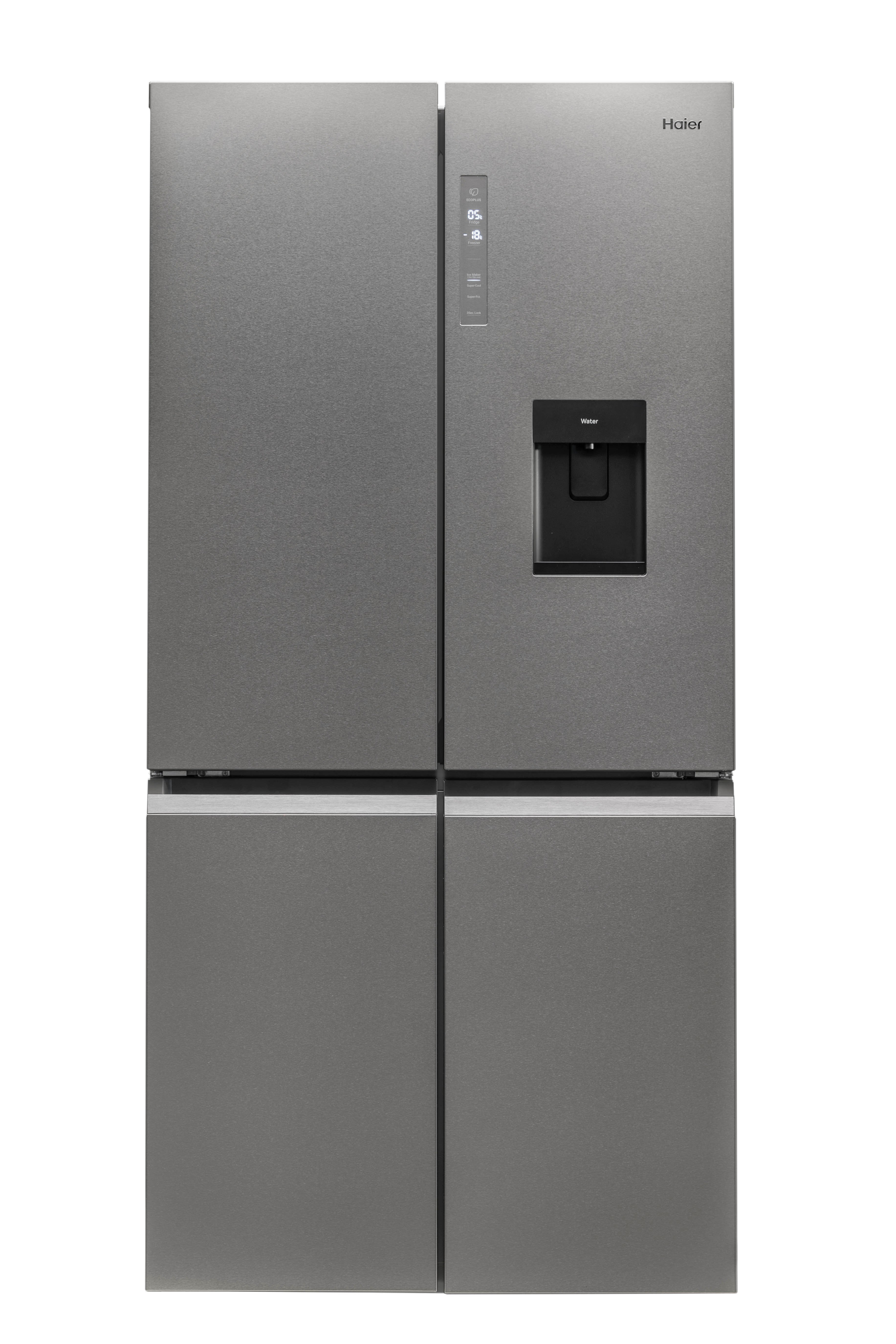 Haier HTF_520IP7 90.5cm Frost Free American Style Fridge Freezer - Platinum Inox