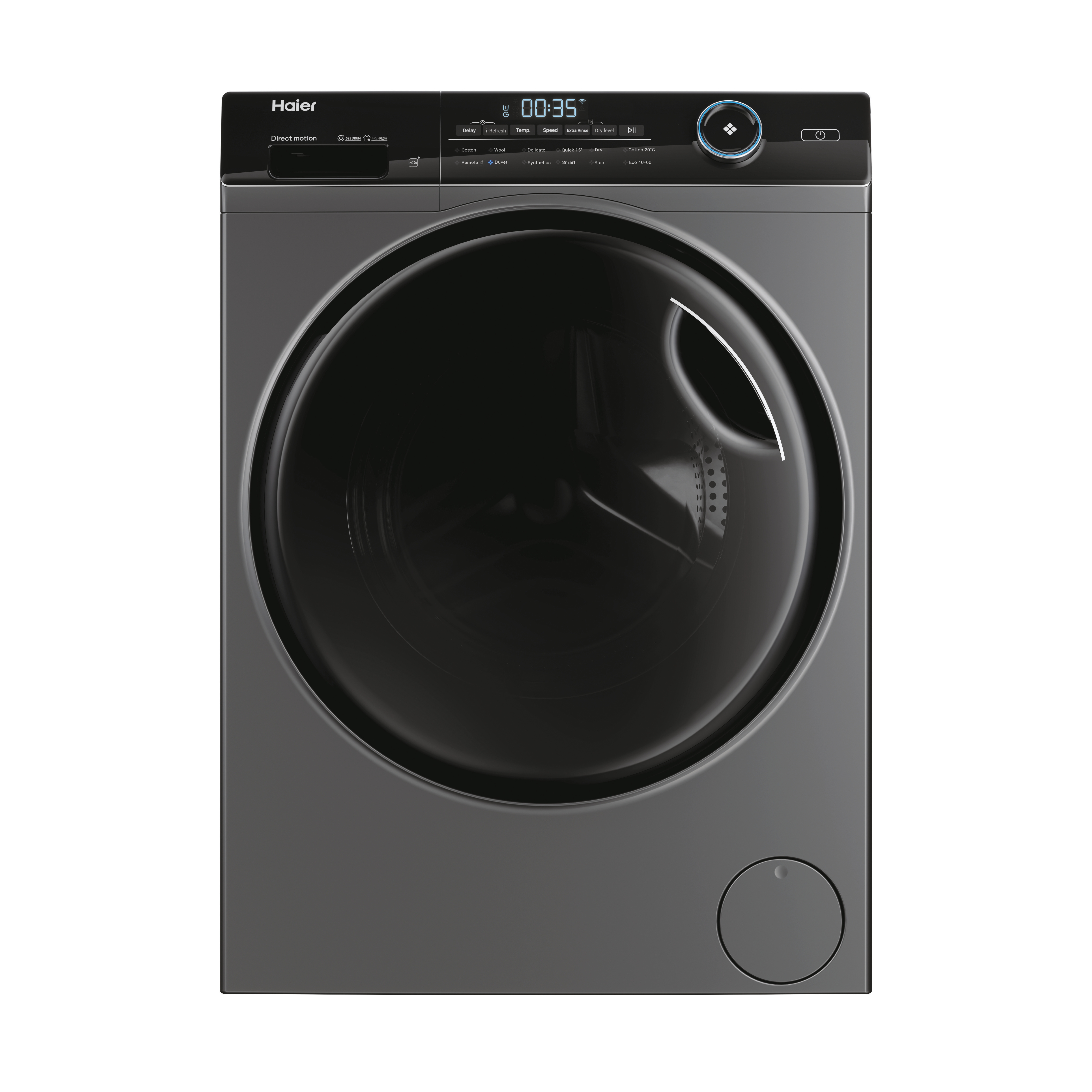 Haier HWD90B14959S8NU 9kg, 6kg 1400 Spin Washer Dryer - Anthracite