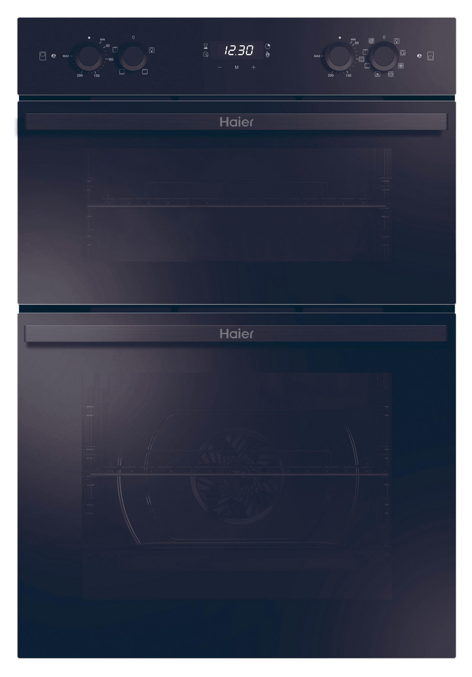 Haier Series 2 HWO9M2M5B Double Electric Oven - Black