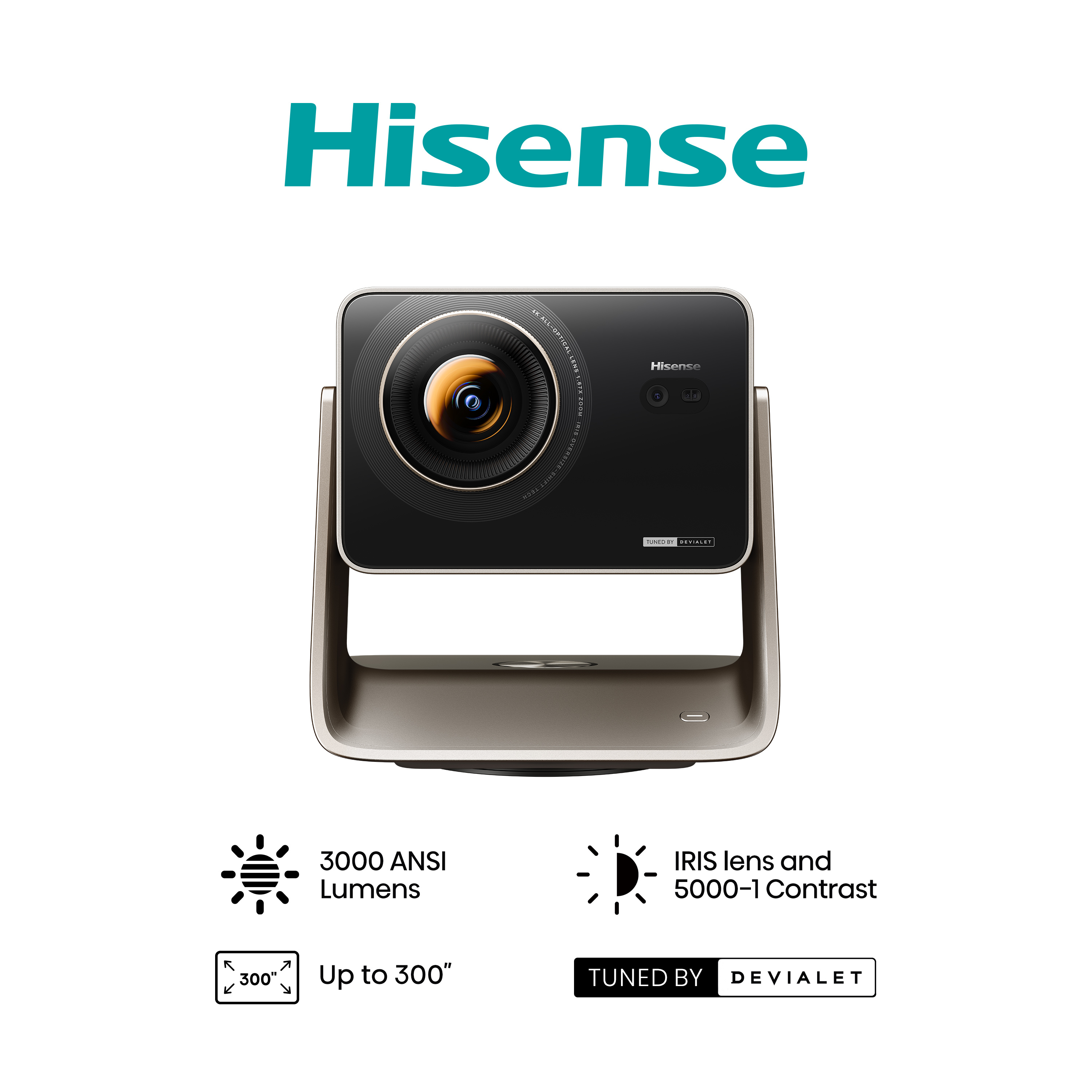 Hisense C3TUKPRO Projector - Grey