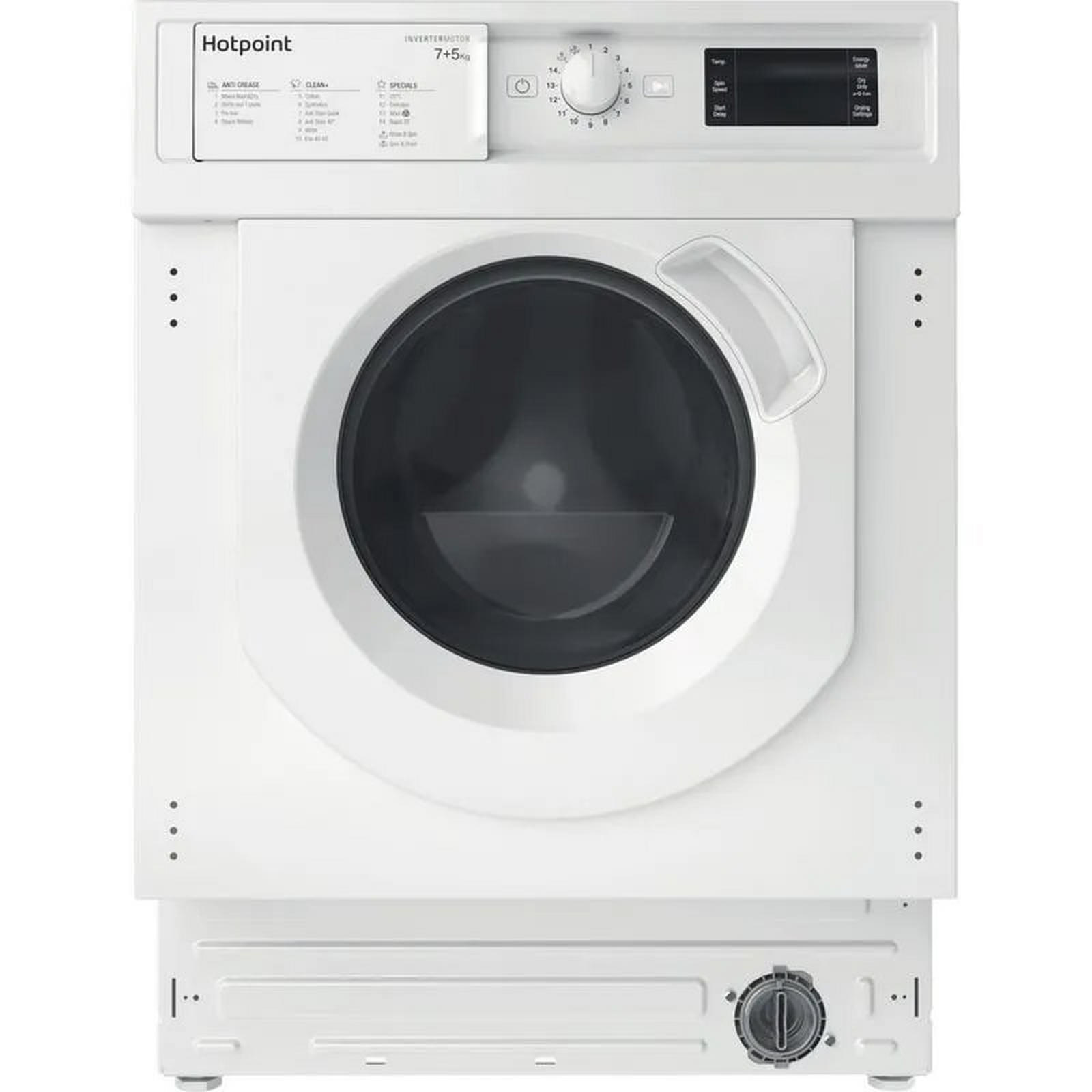 Whirlpool BIWDHG75148UKN 7kg/5kg 1400 Spin Integrated Washer Dryer - White
