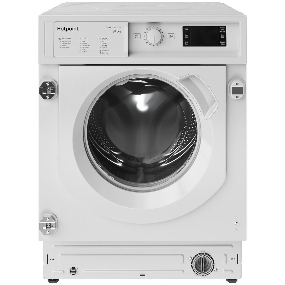 Hotpoint BIWDHG961485 9kg/6kg 1400 Spin Integrated Washer Dryer - White