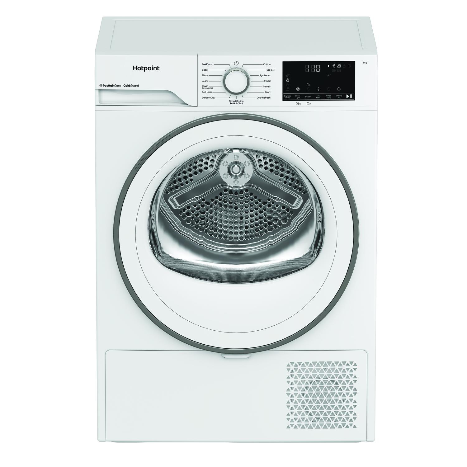 Hotpoint CHD93MWWUK 9kg Heat Pump Tumble Dryer with PetHairCare - White