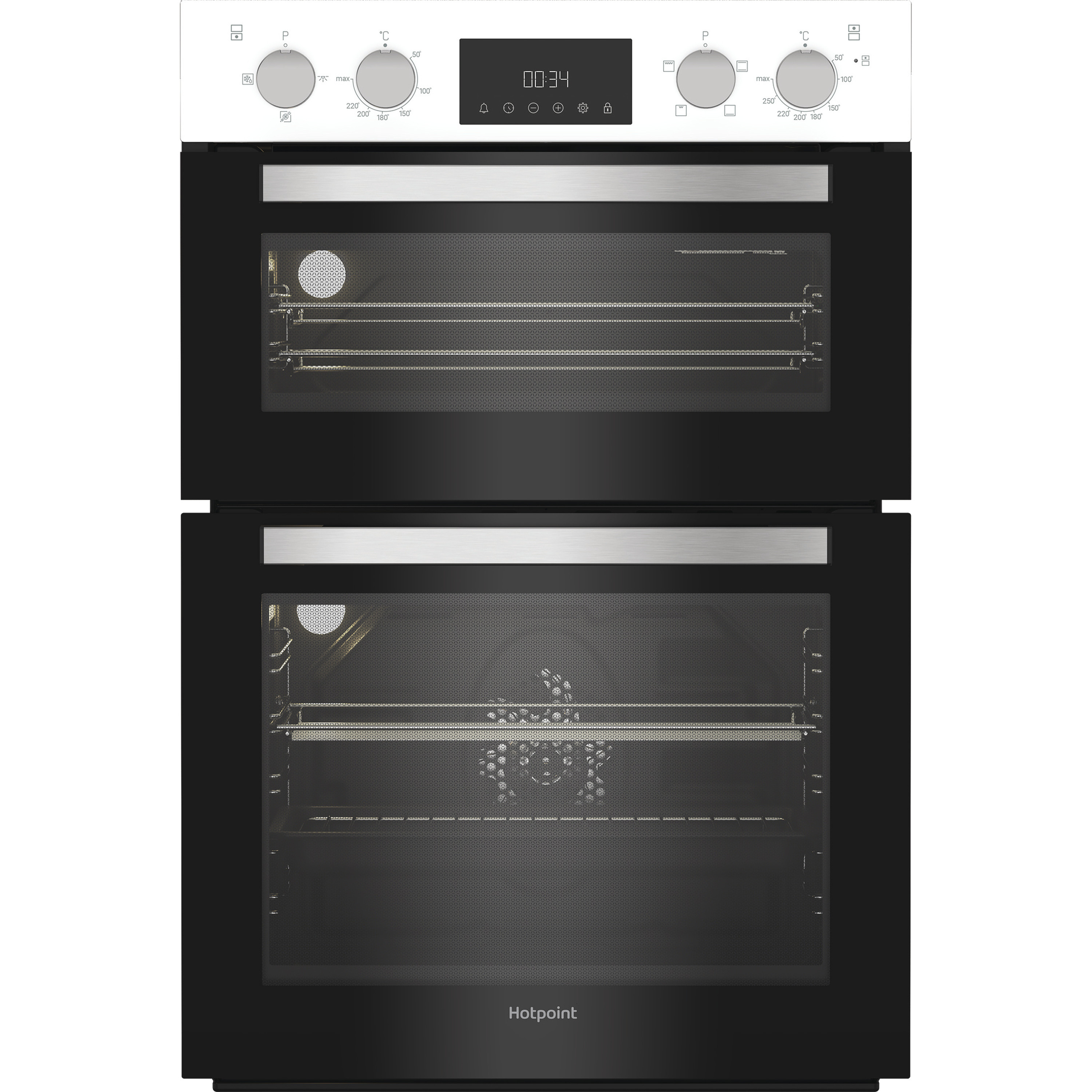 Hotpoint DIH10DW 89cm Built In Electric Double Oven - White