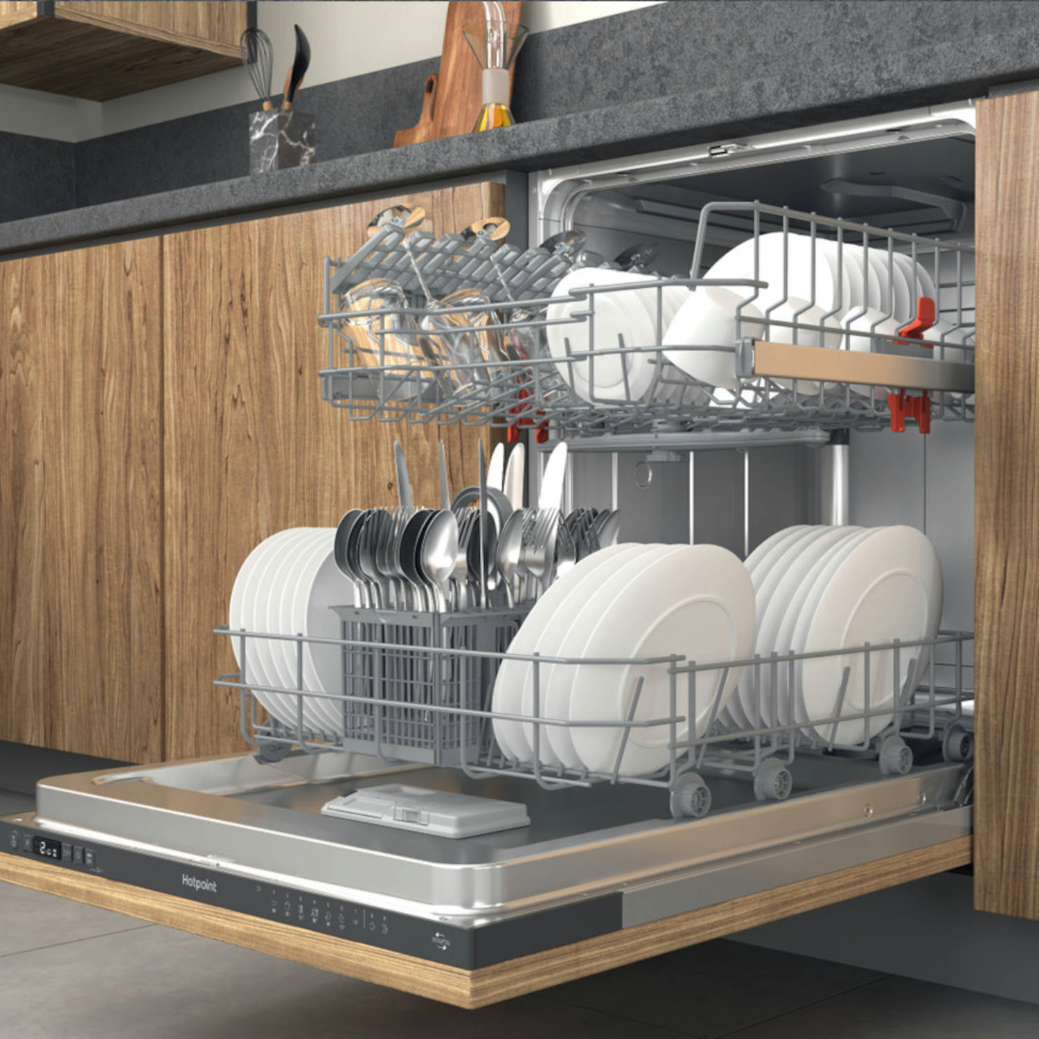 Hotpoint H2IHKD526UK Full Size Built-In Dishwasher