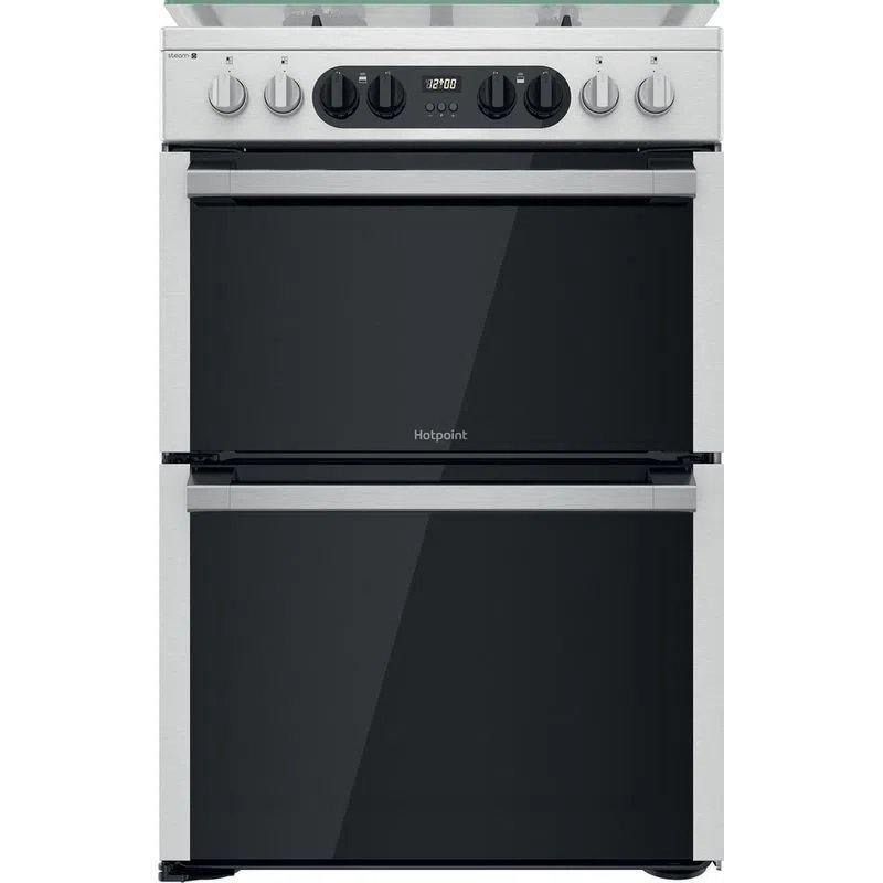 Hotpoint HDM67G8C2CXUK 60cm Dual Fuel Cooker - Silver