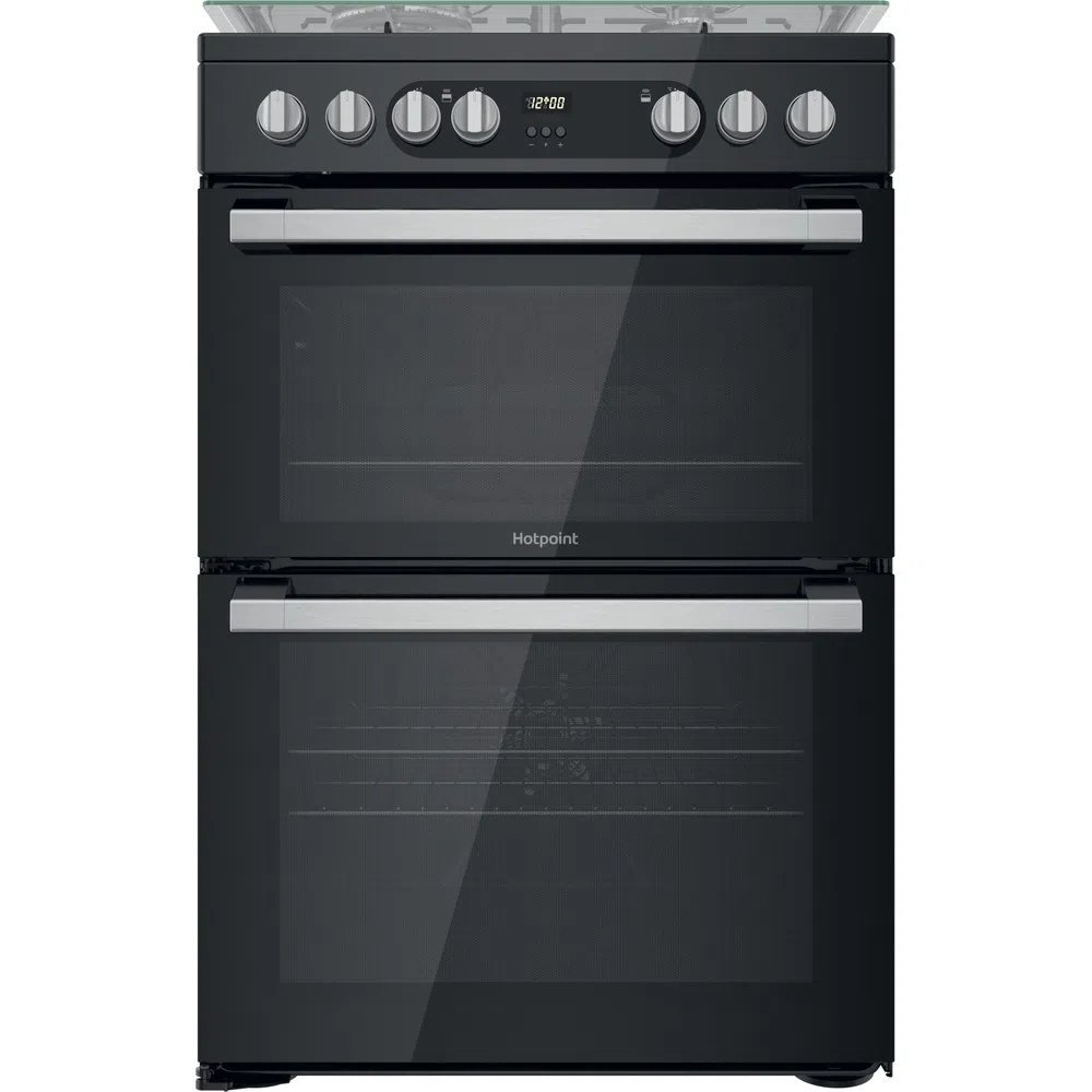 Hotpoint HDM67G9C2CSB 60cm Dual Fuel Double Cooker - Black