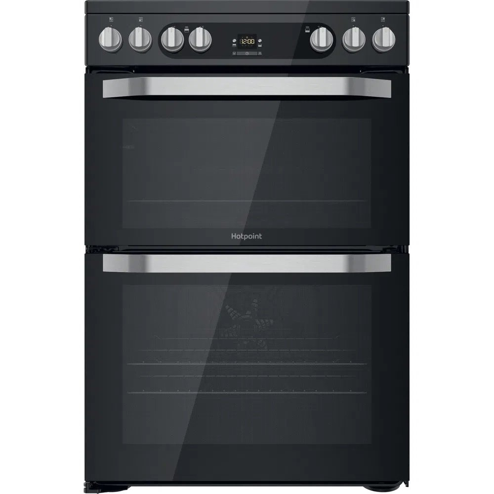 Hotpoint HDM67V9HCB 60cm Double Oven Electric Cooker with Ceramic Hob - Black