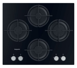 Hotpoint HGS61SBK 59cm Gas Hob - Black