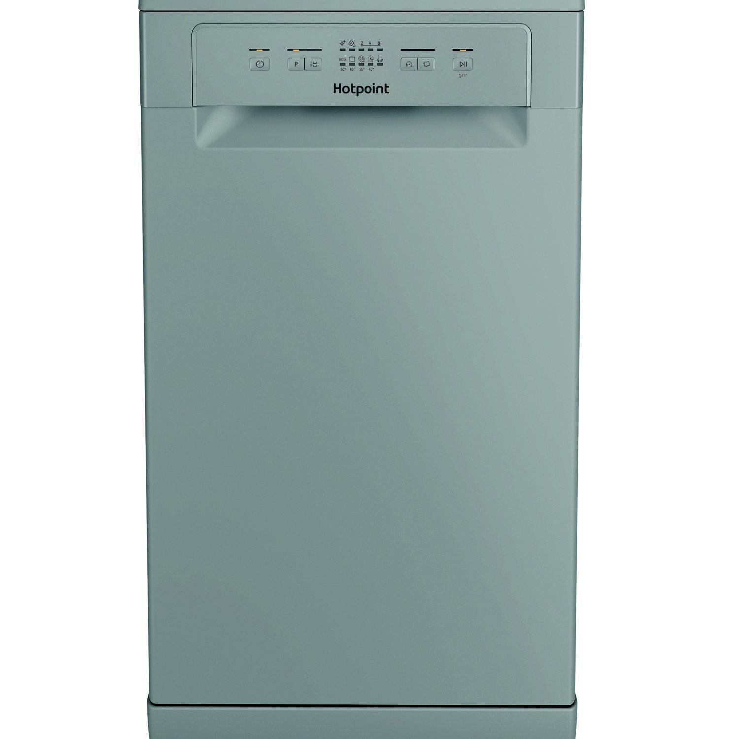 Hotpoint HP2FE10CS90SUK Slimline Dishwasher - Silver - 10 Place Settings