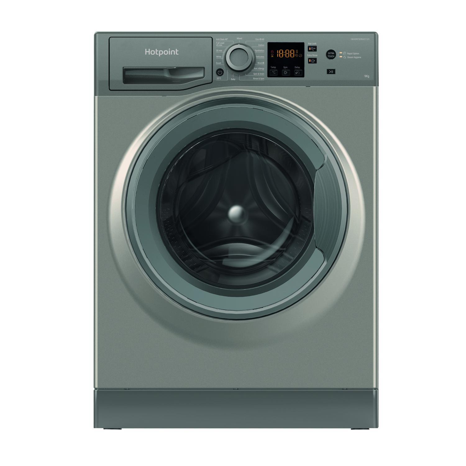 Hotpoint NSWF946GGUK 9kg 1400 Spin Washing Machine - Graphite