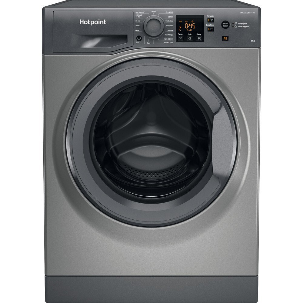 Hotpoint HOTNSWM864CGGUKN 8kg 1600 Spin Washing Machine - Graphite