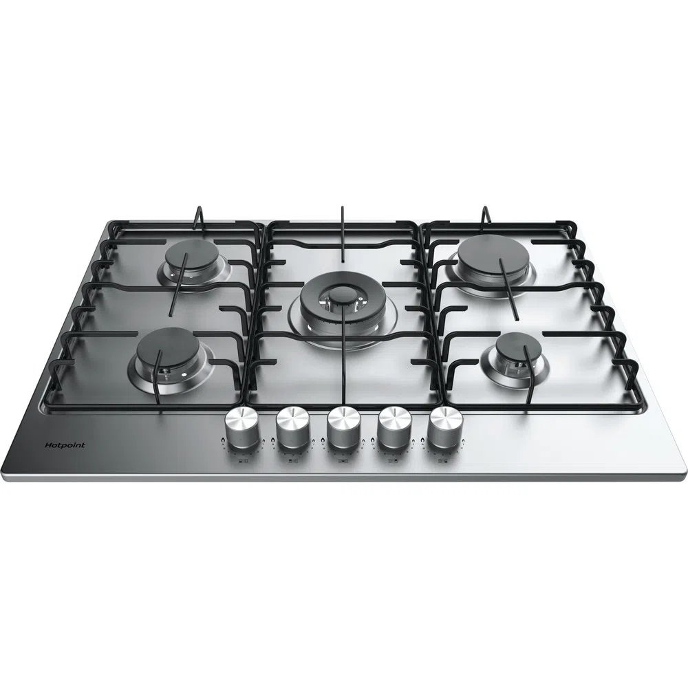 Hotpoint PPH75PDFIXUK 75cm Gas Hob - Silver