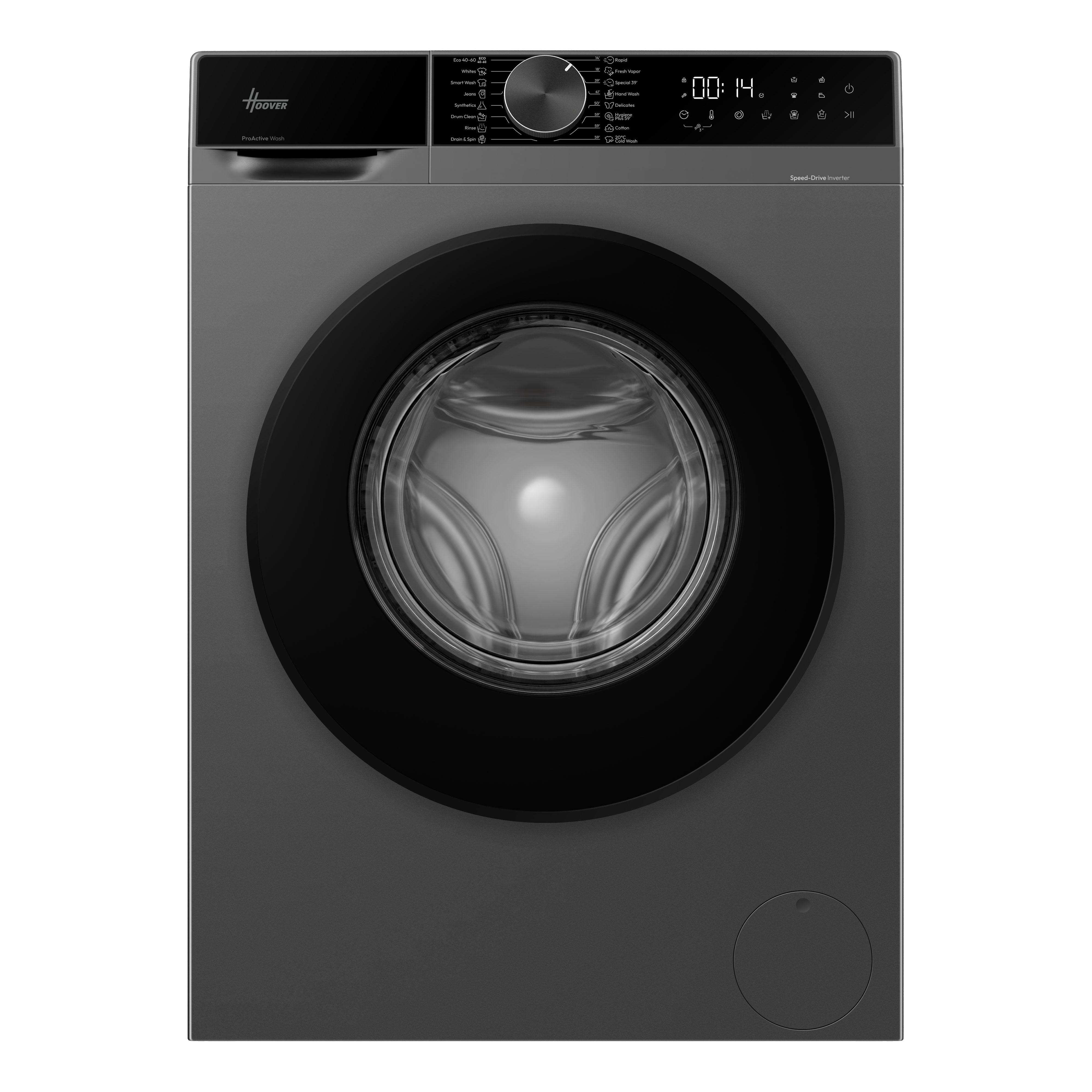 Hoover Ultra HGD 410B9GC-80  10kg, 1400 Spin Washing Machine - Graphite