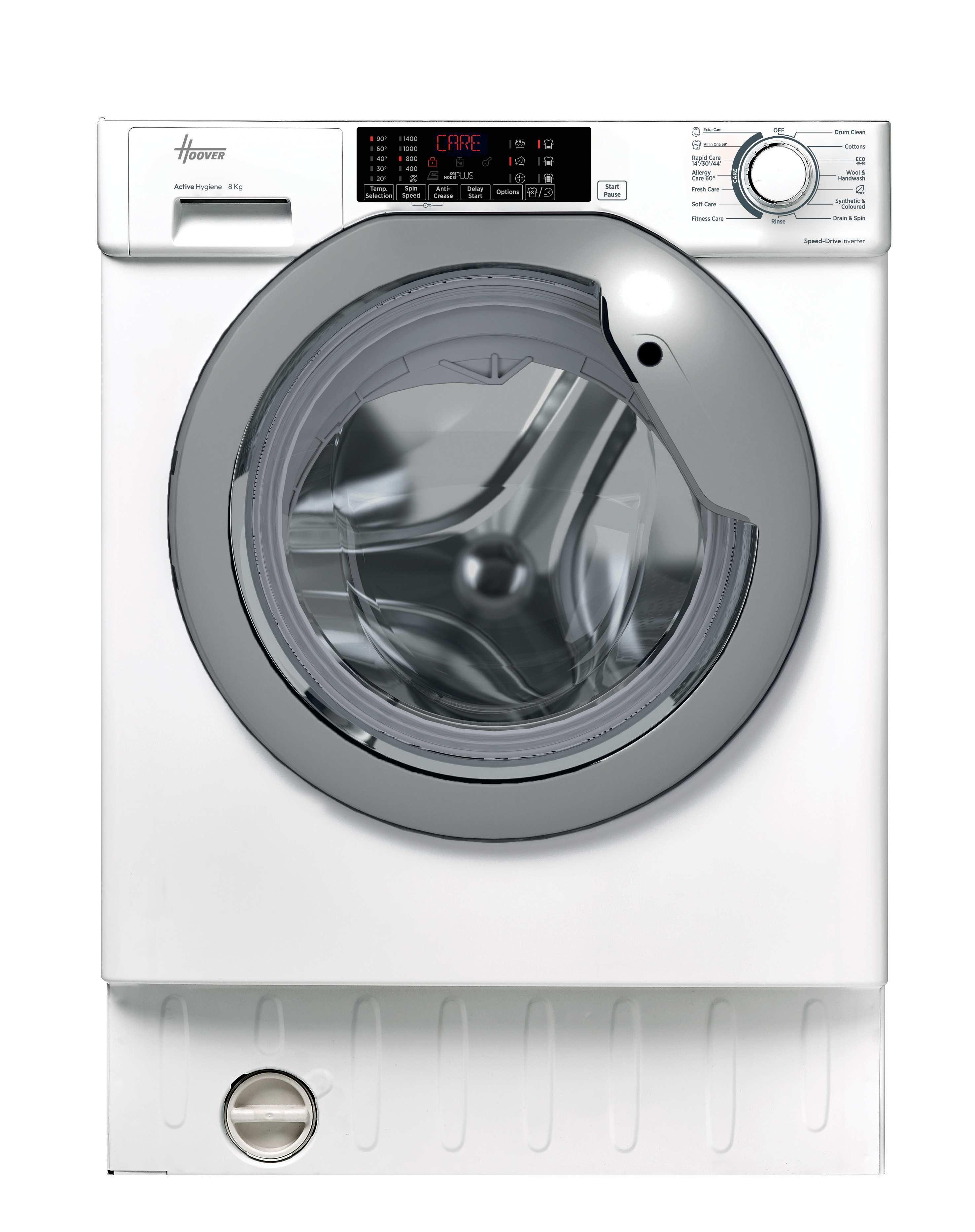 Hoover HBWS 484DMSW5-80, 8kg 1400 Spin Washing Machine - White