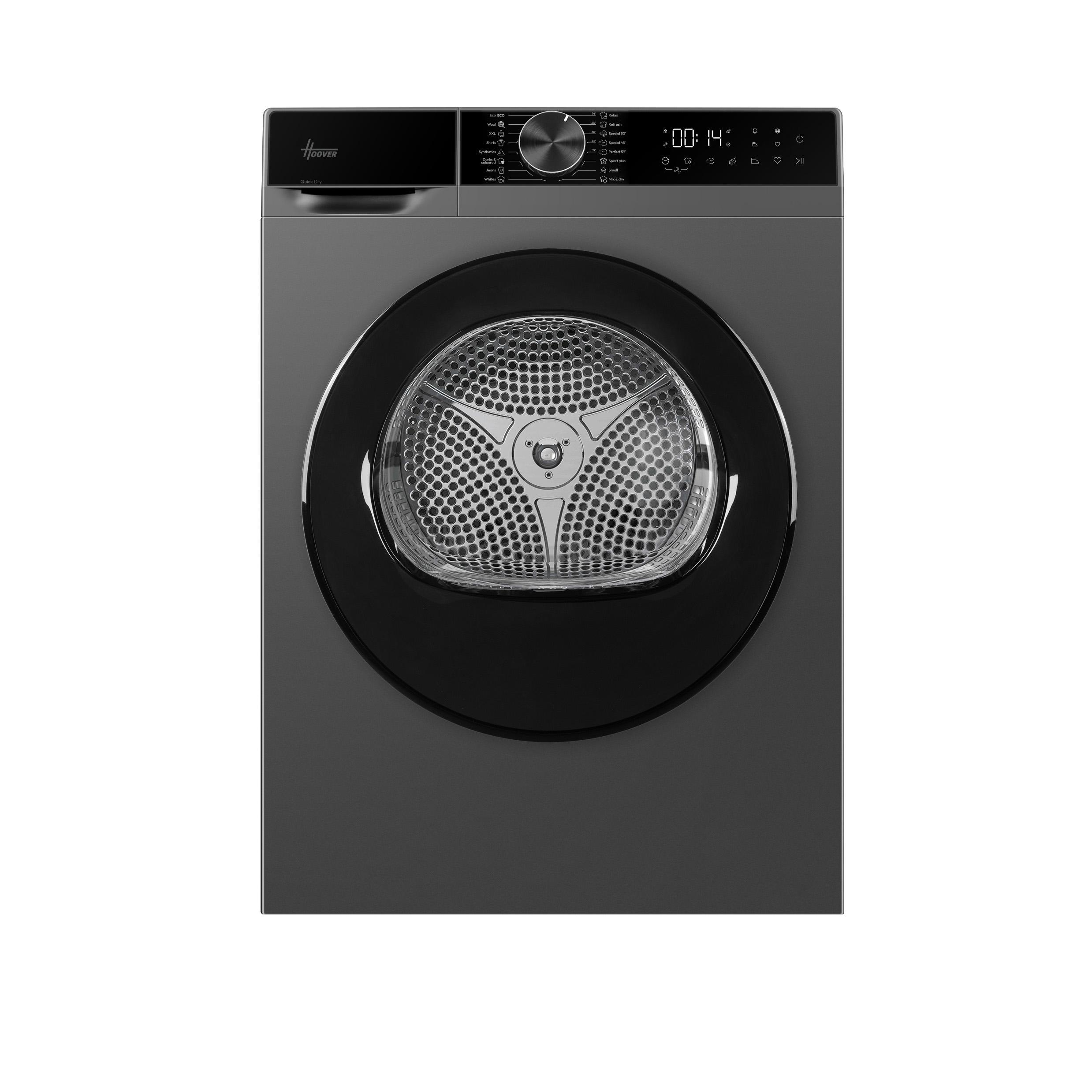 Hoover HGD 10N2BGC-80 10kg Heat Pump Tumble Dryer - Graphite