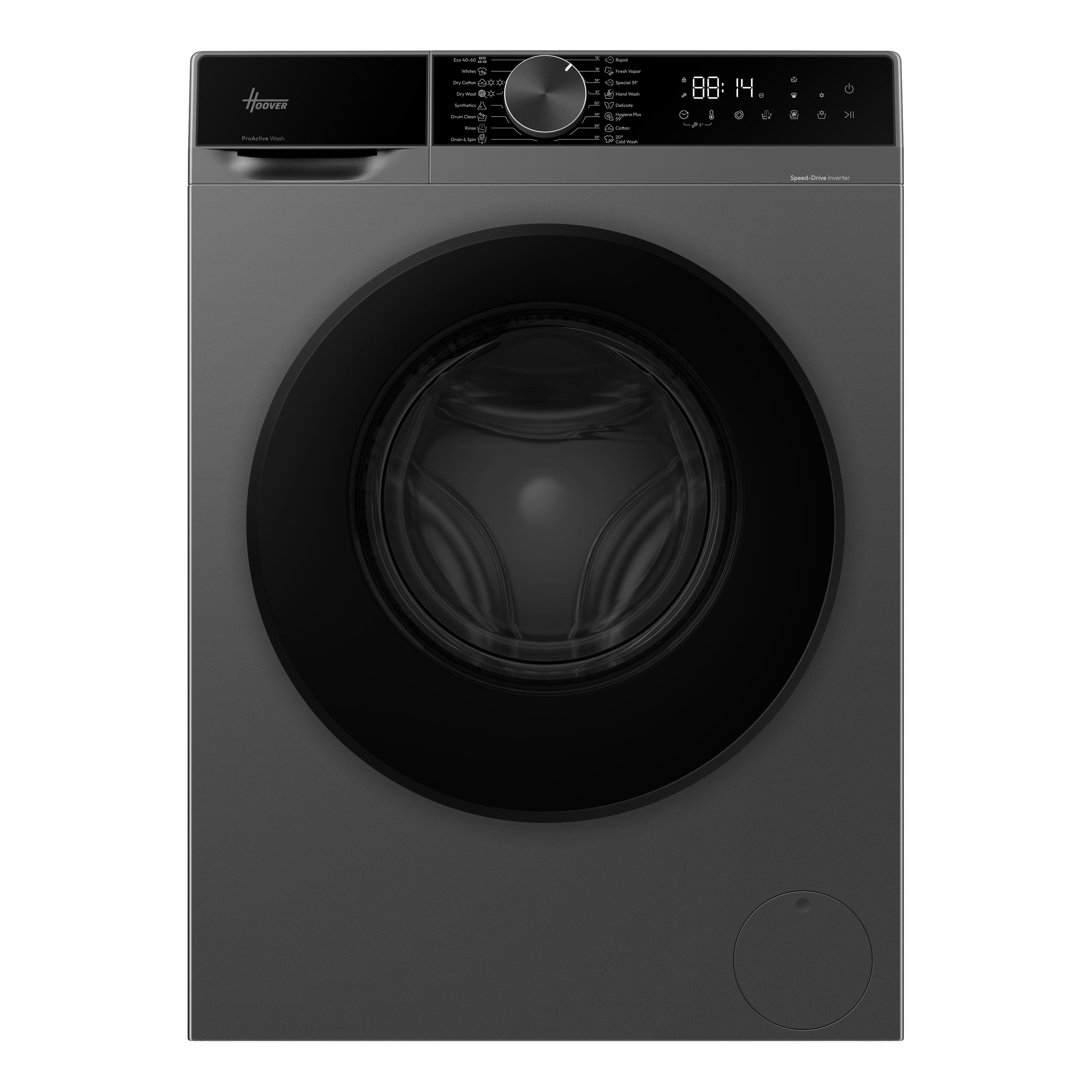 Hoover HGWD 4106B9GC-80 10kg, 6kg 1400 Spin Washer Dryer - Graphite