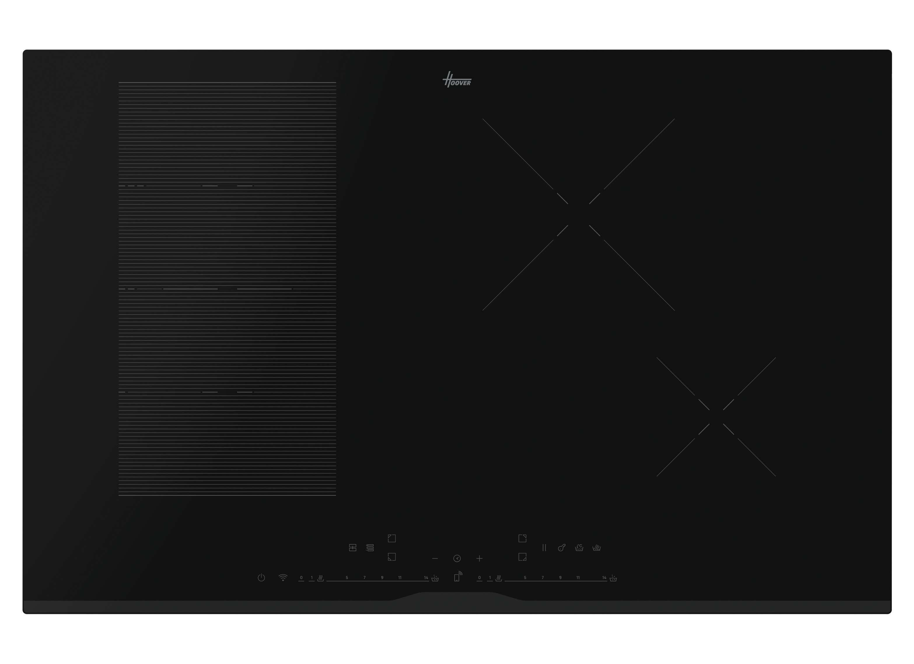Hoover HIF84DCS 80cm Electric Induction Smart Hob - Black